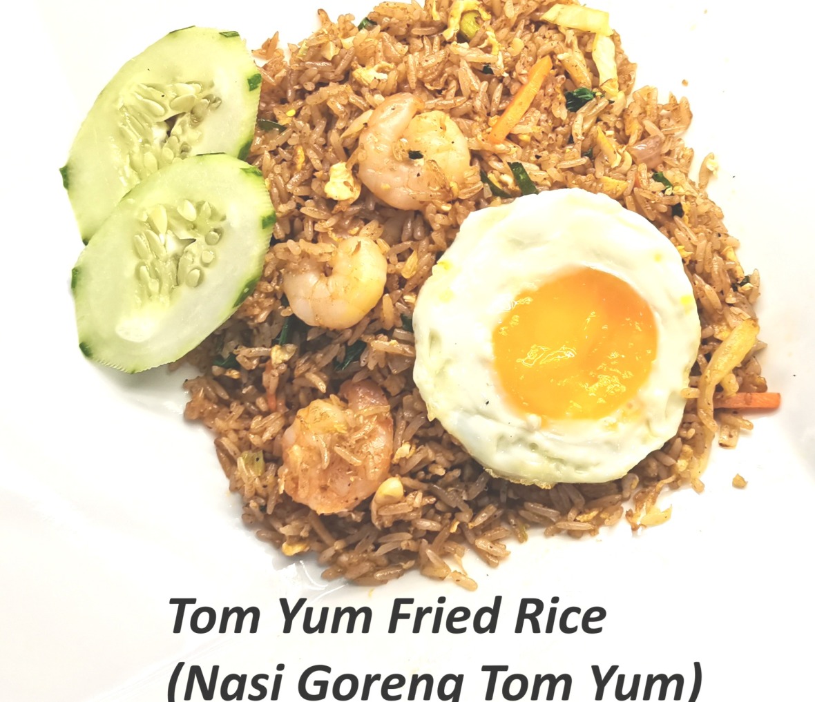 Tom yum fried rice, 冬阴功炒饭, Nasi goreng Tomyum