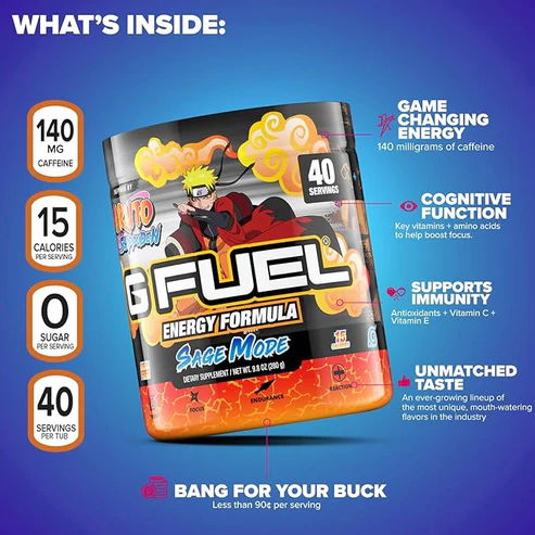  G Fuel Energy Formula - Game-Changing Focus & Performance