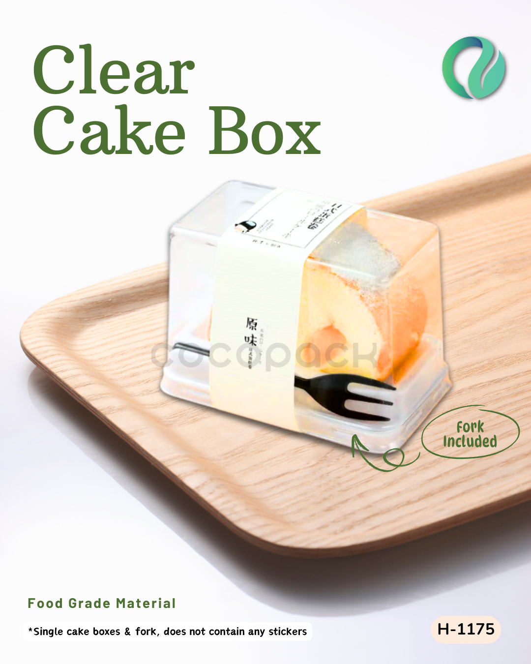 [H-1175] Kotak Kue Transparan Rollcake Clear Box 10 pcs