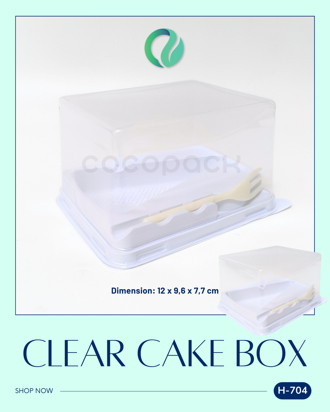 [H-704] Kotak Kue Segitiga Triangle Cake Box 10 pcs