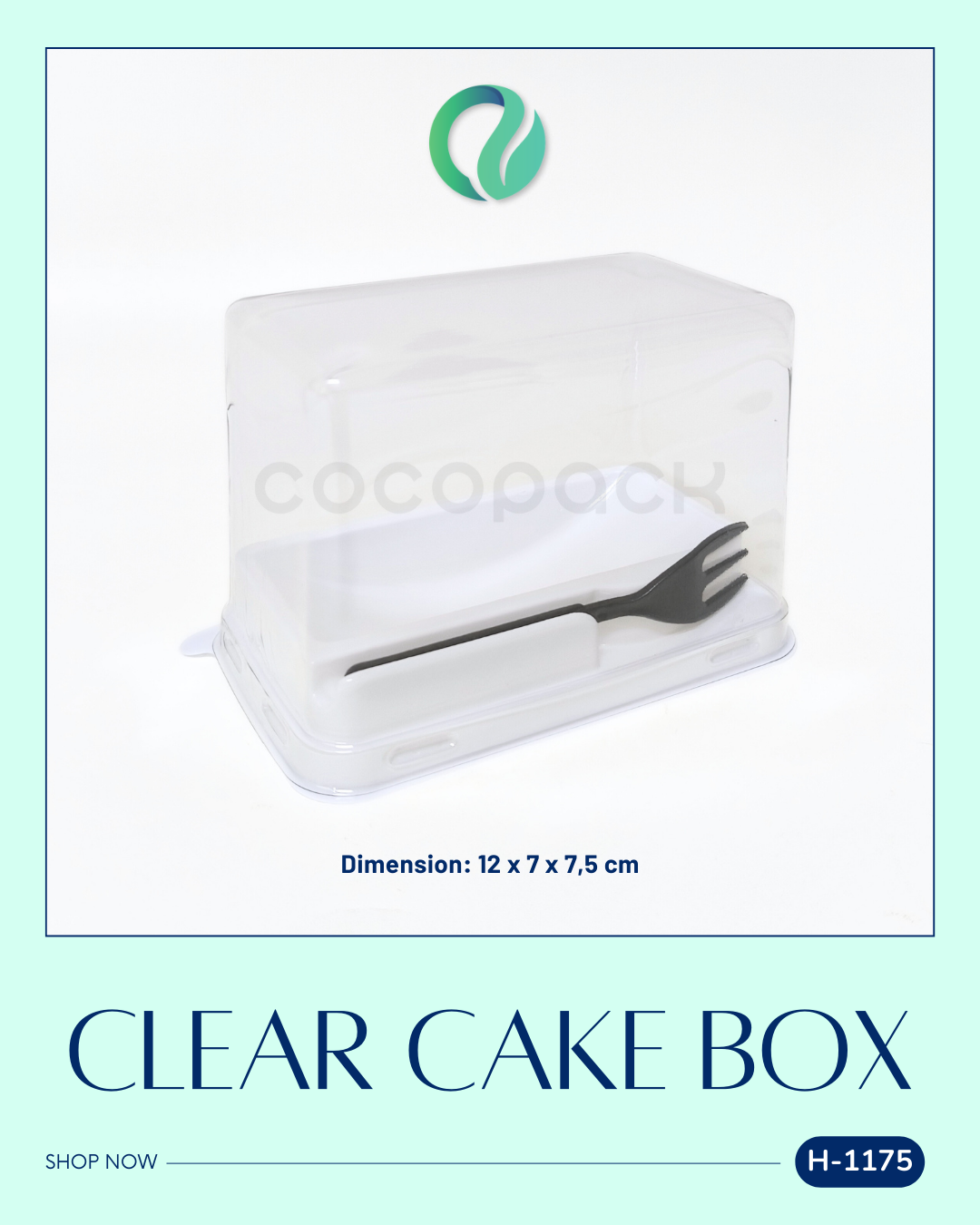 [H-1175] Kotak Kue Transparan Rollcake Clear Box 10 pcs
