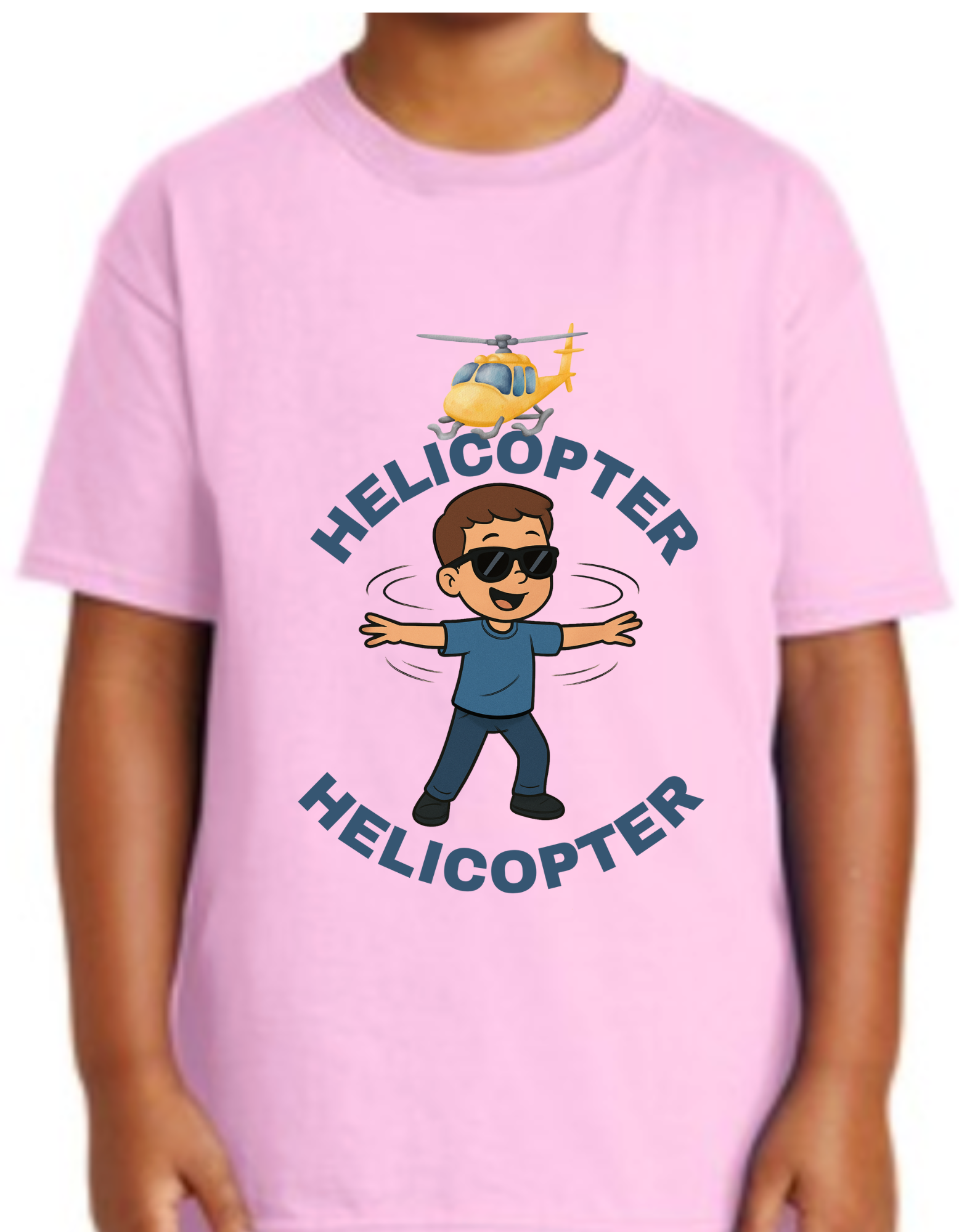 Helicopter Graphic T-Shirt (White Boy)