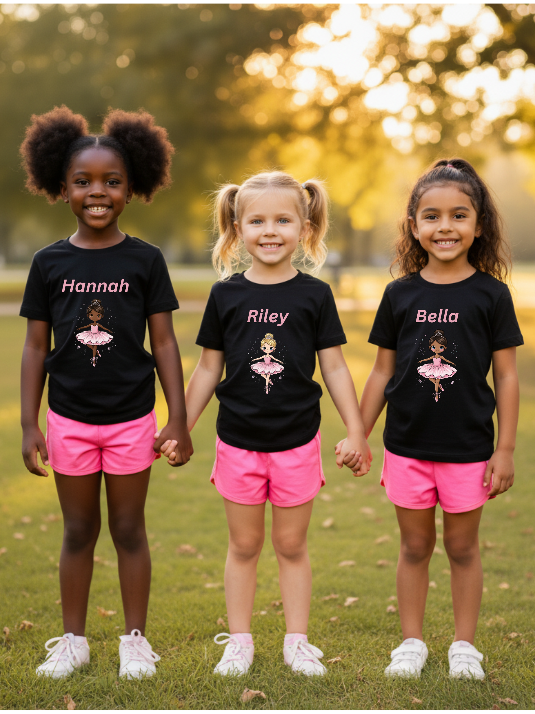 Personalized Children's Ballerina T-Shirts