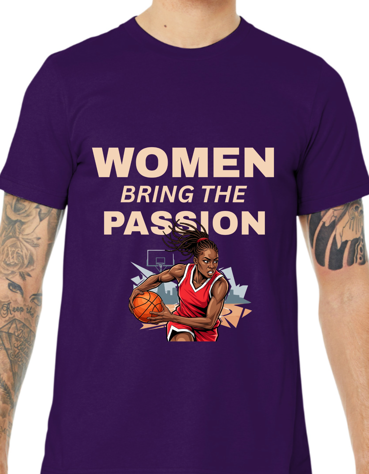Women Bring The Passion Basketball T-shirt