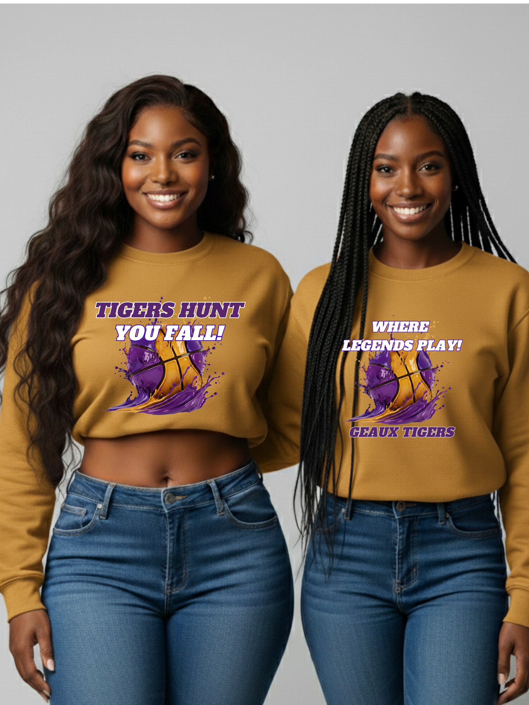 Tigers Basketball Graphic Sweatshirt / Long & Short Sleeve Tees