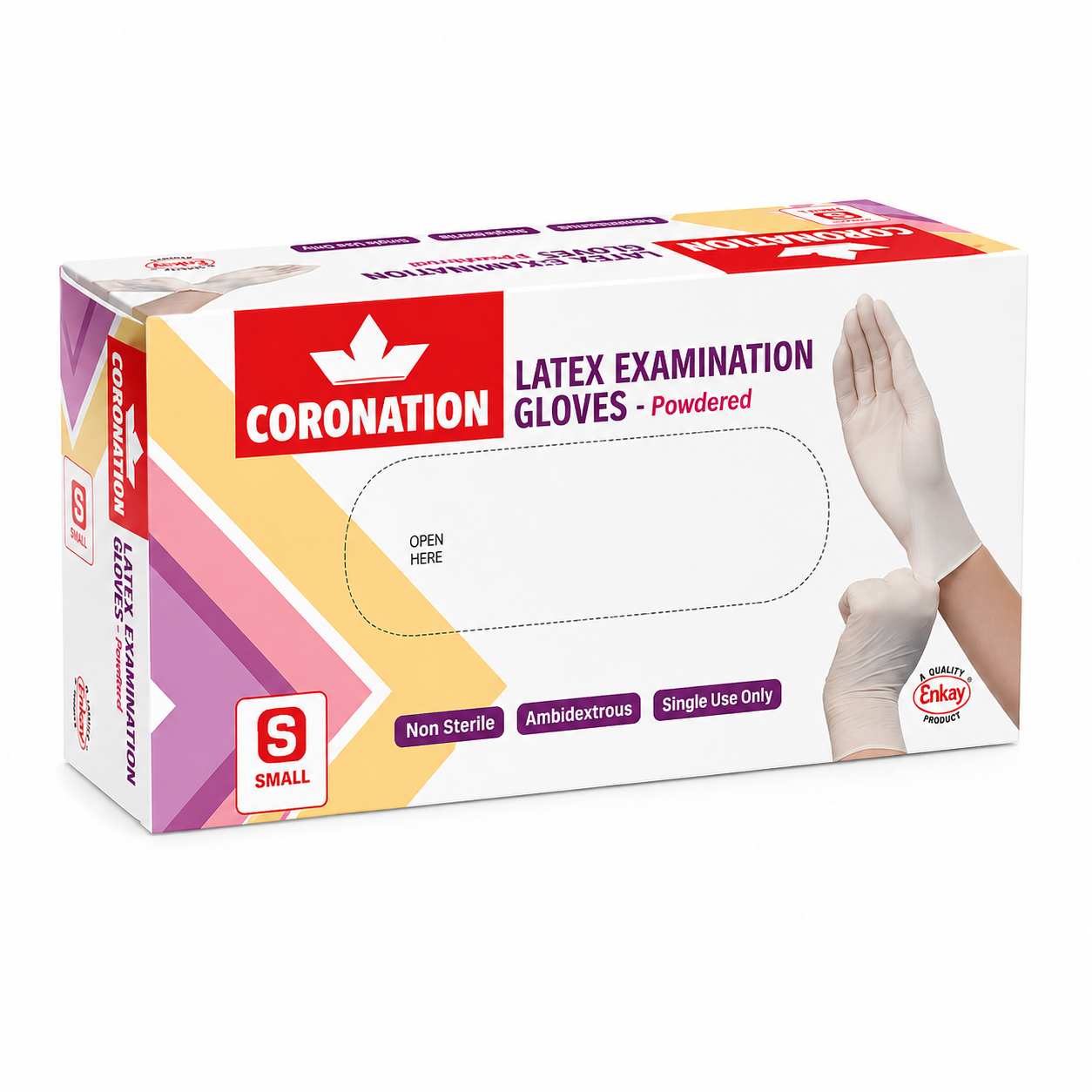 Coronation Latex Examination Gloves 