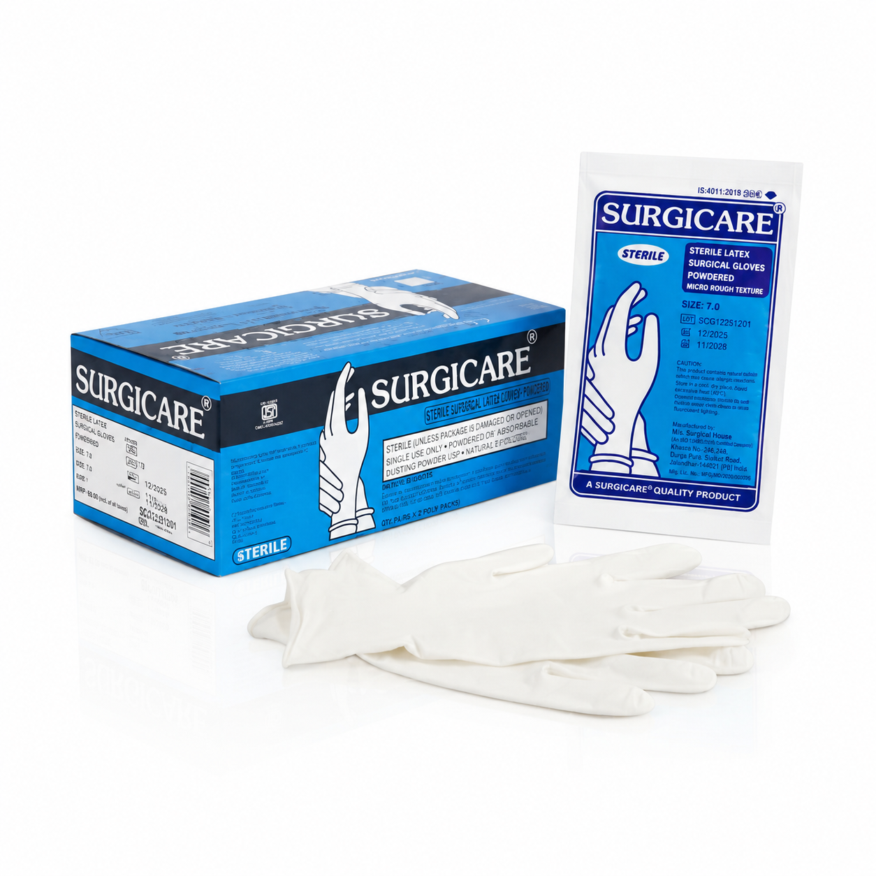 Surgicare Disposable Surgical Rubber Gloves