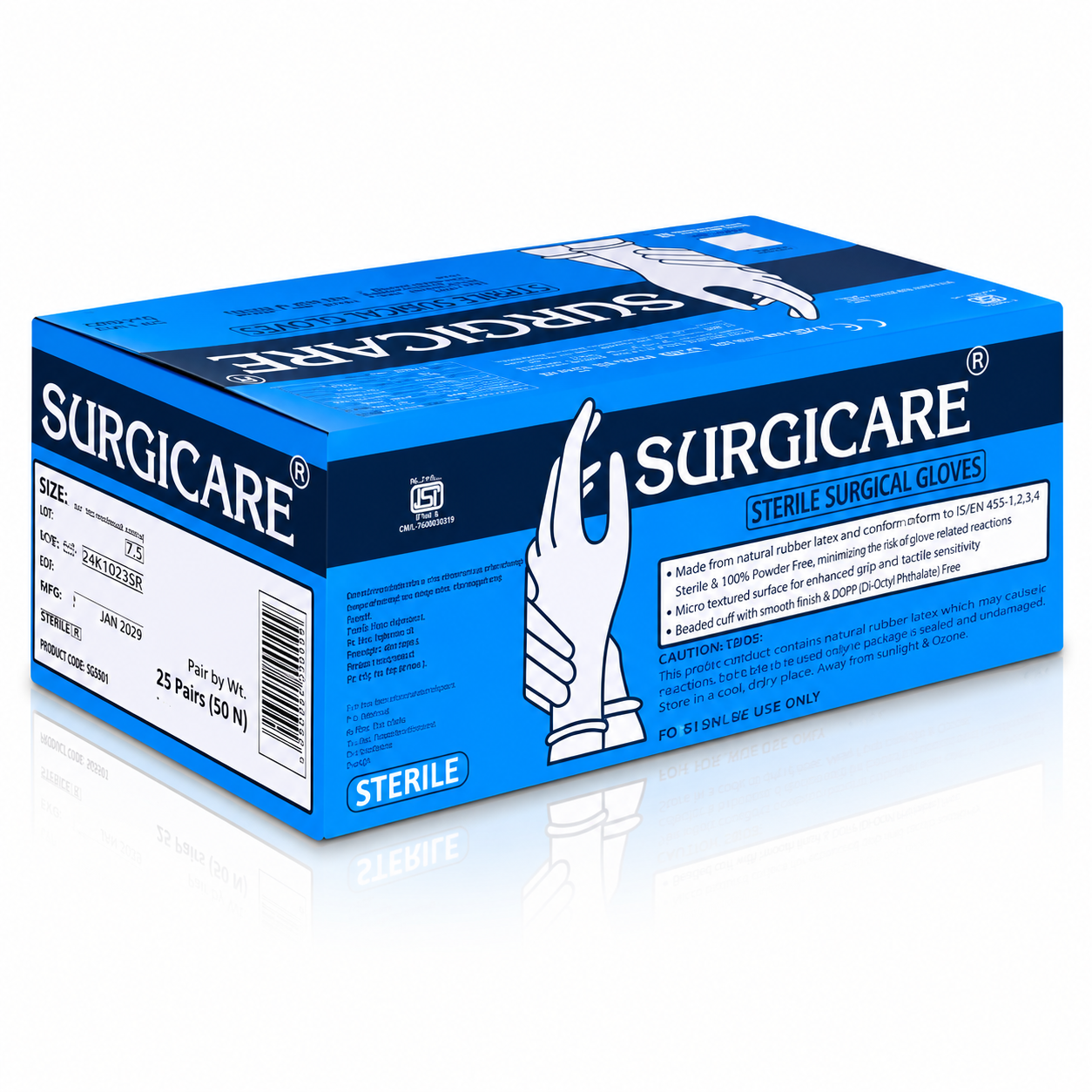 Surgicare Disposable Surgical Rubber Gloves