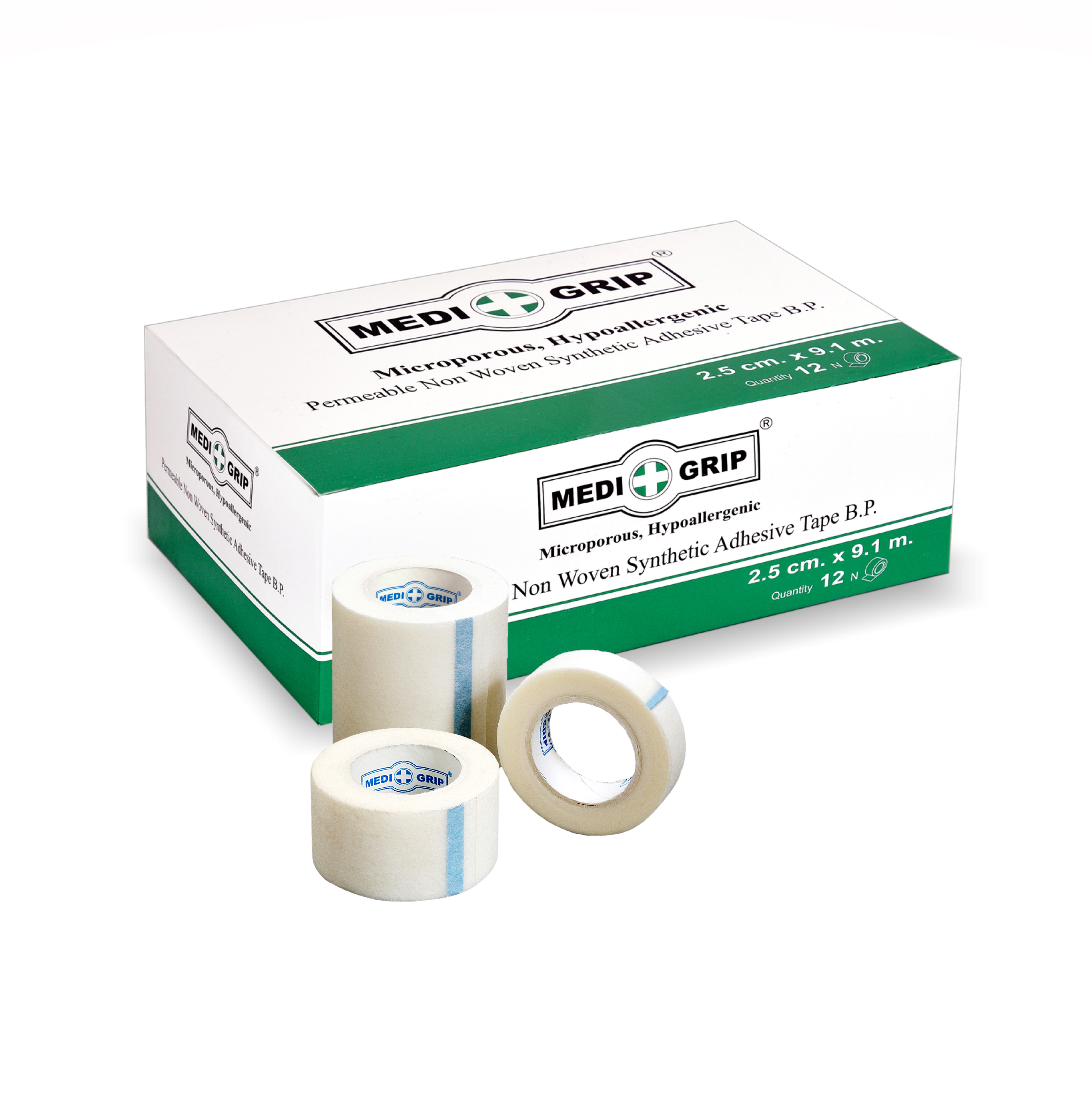 Medigrip Permeable Non-woven Synthetic Adhesive Tape B.P. (Microporous Non-woven Paper Tape)