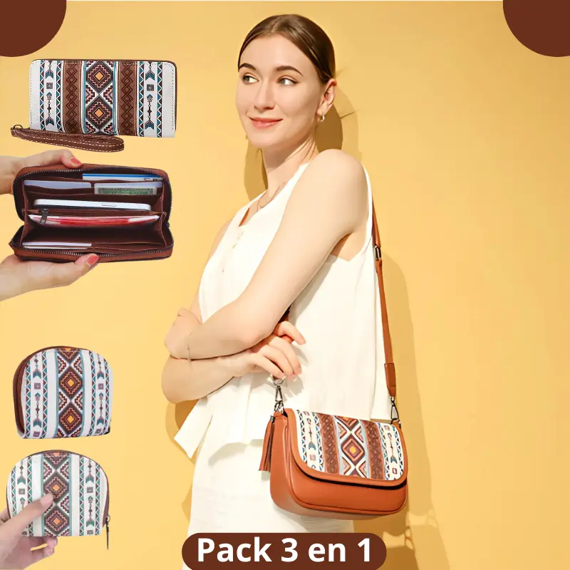 EXCLUSIVO: Set Completo 3 Bolsos Boho Premium | Solo 27€ | Envío GRATIS 48h