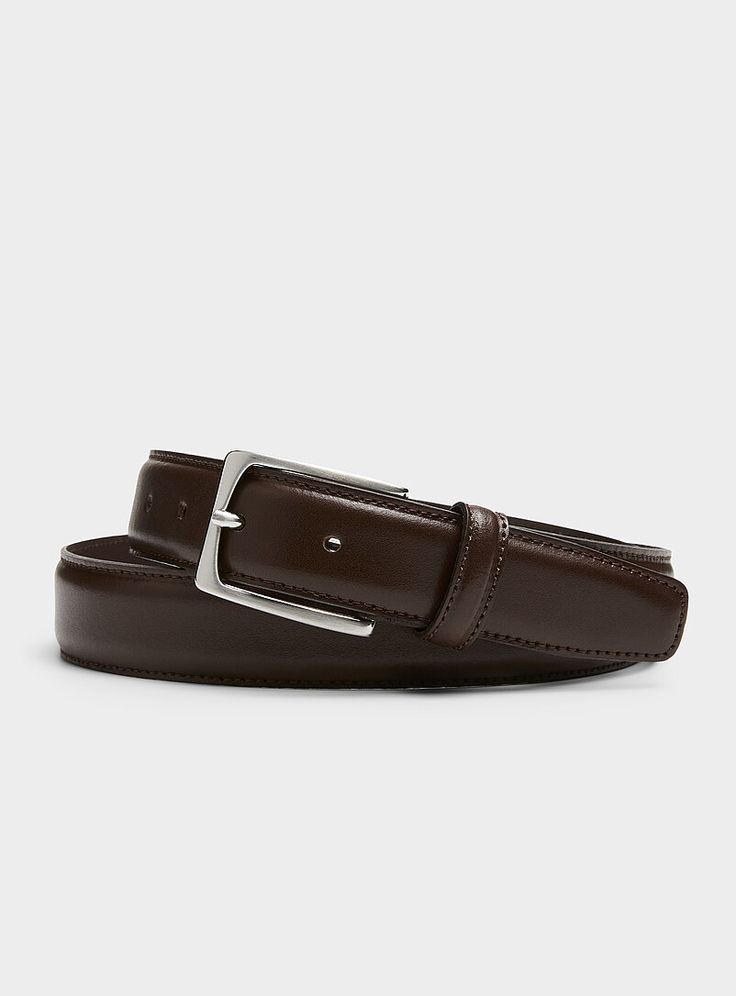 Classic Brown Leather Belt