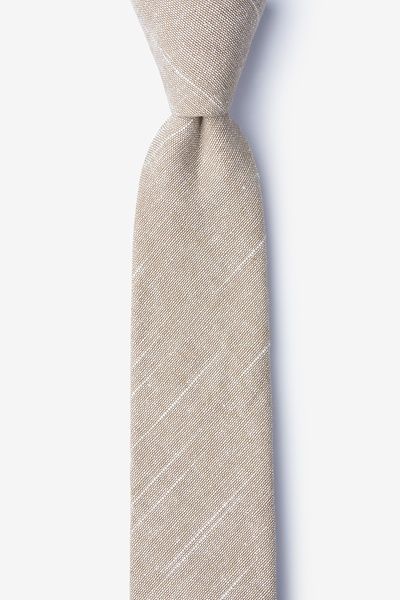 Beige Textured Tie