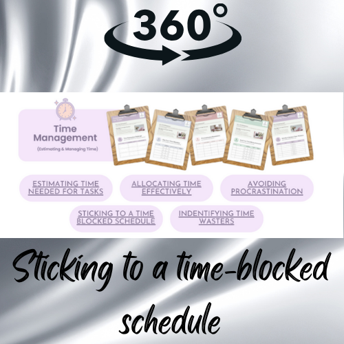Sticking to a time-blocked schedule