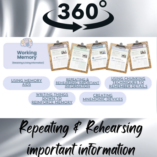 Repeating & Rehearsing Important Information