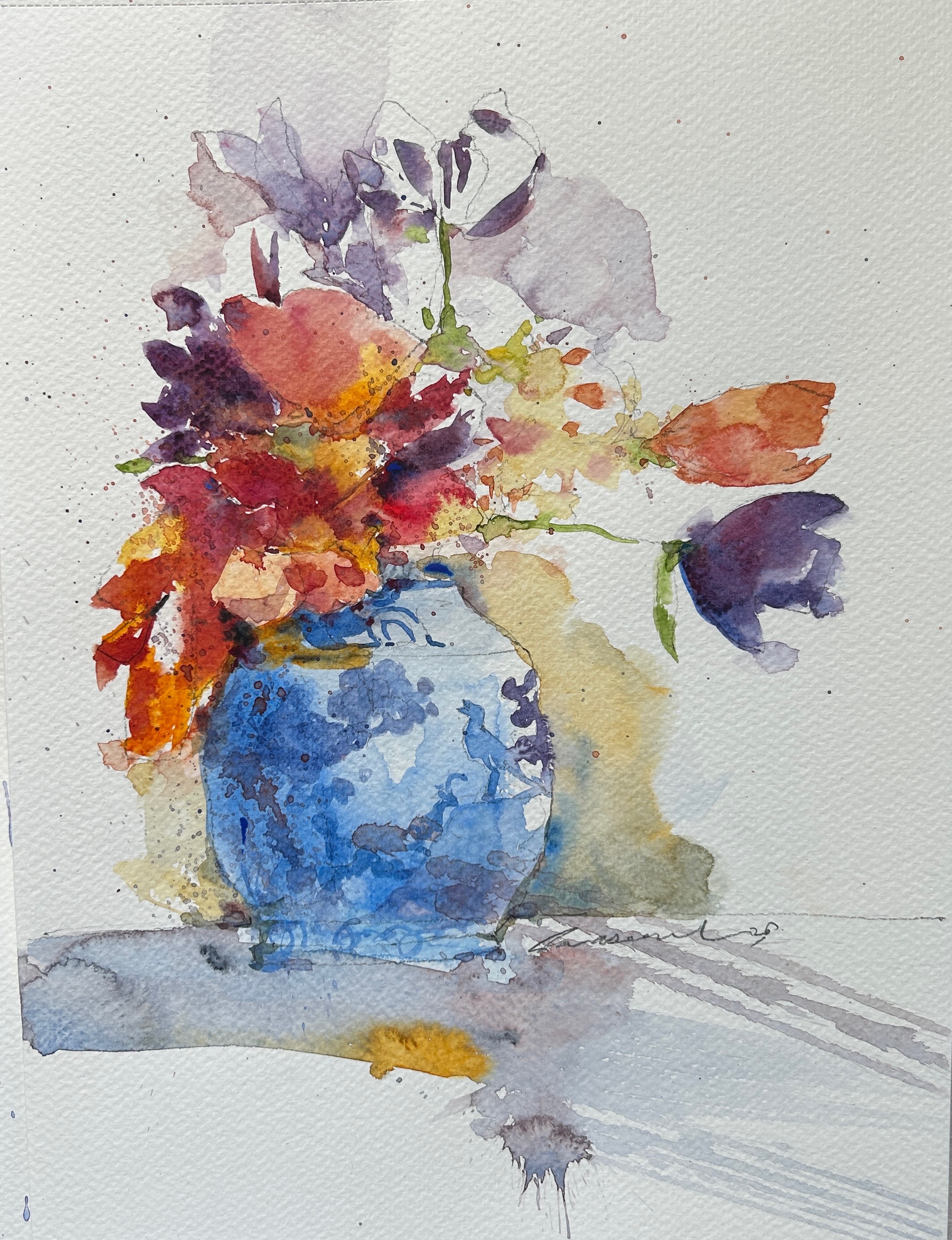 Watercolor Floral Painting