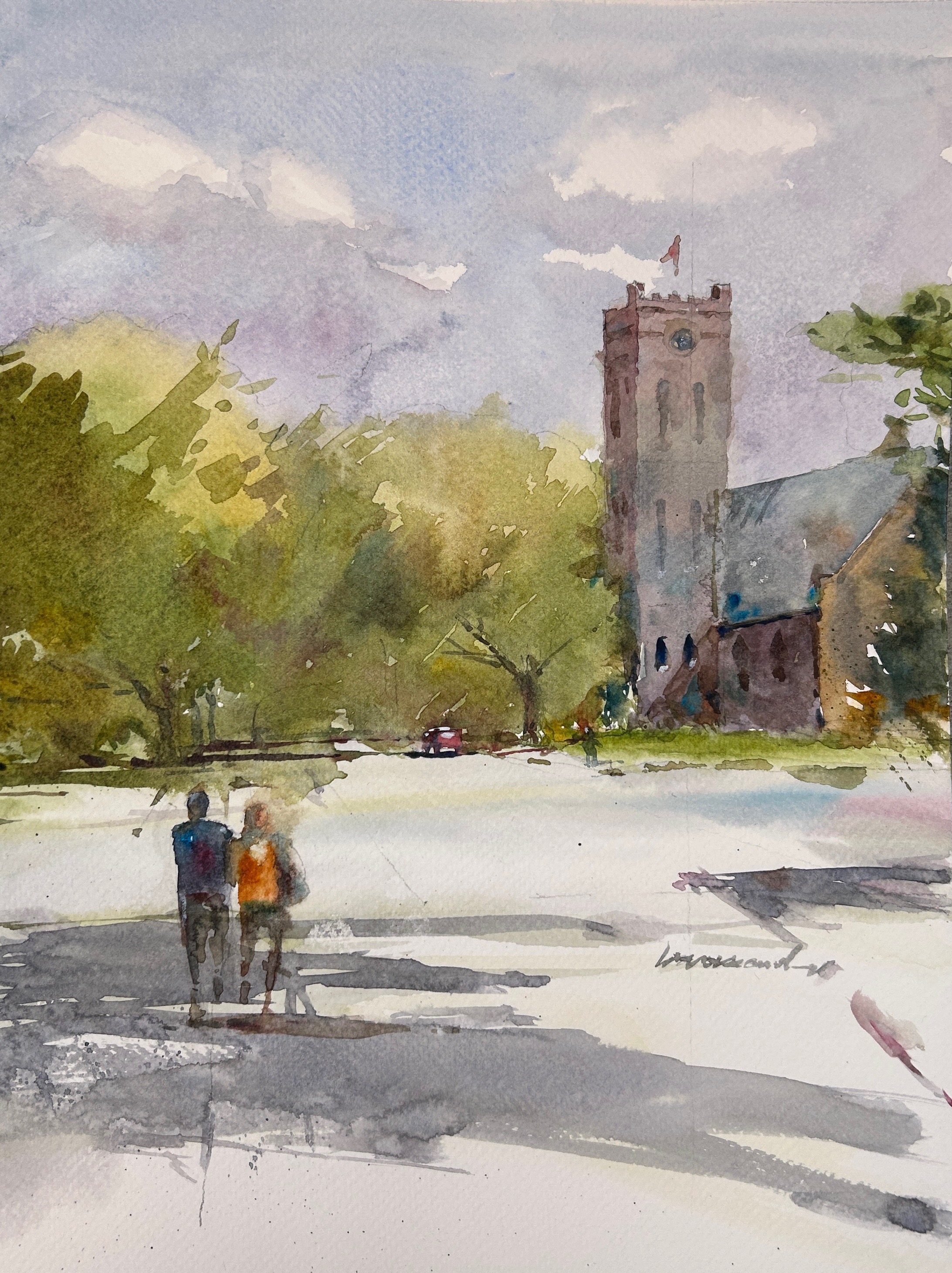 Oakville Downtown Church in Summer
