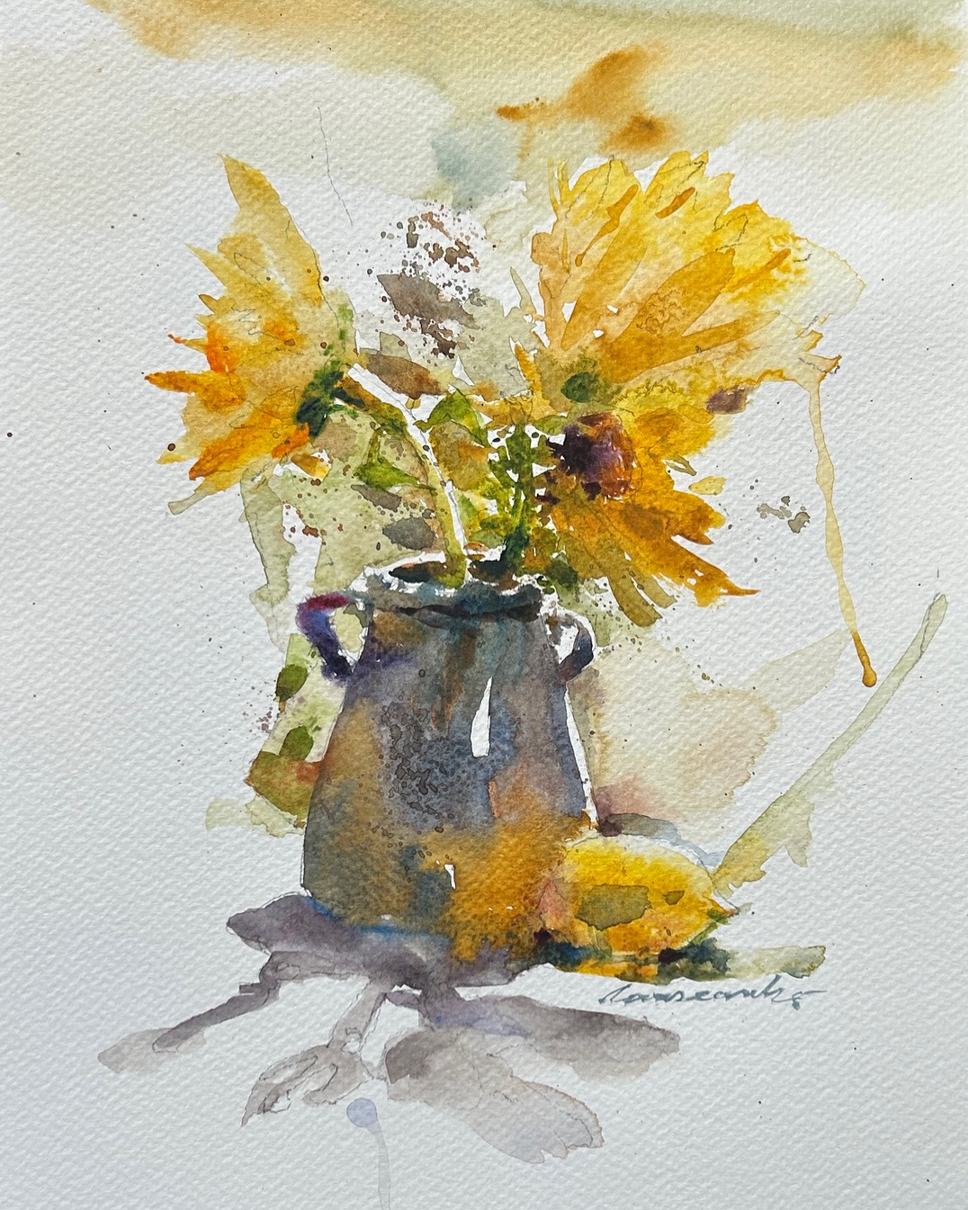 Sunflowers in Vase