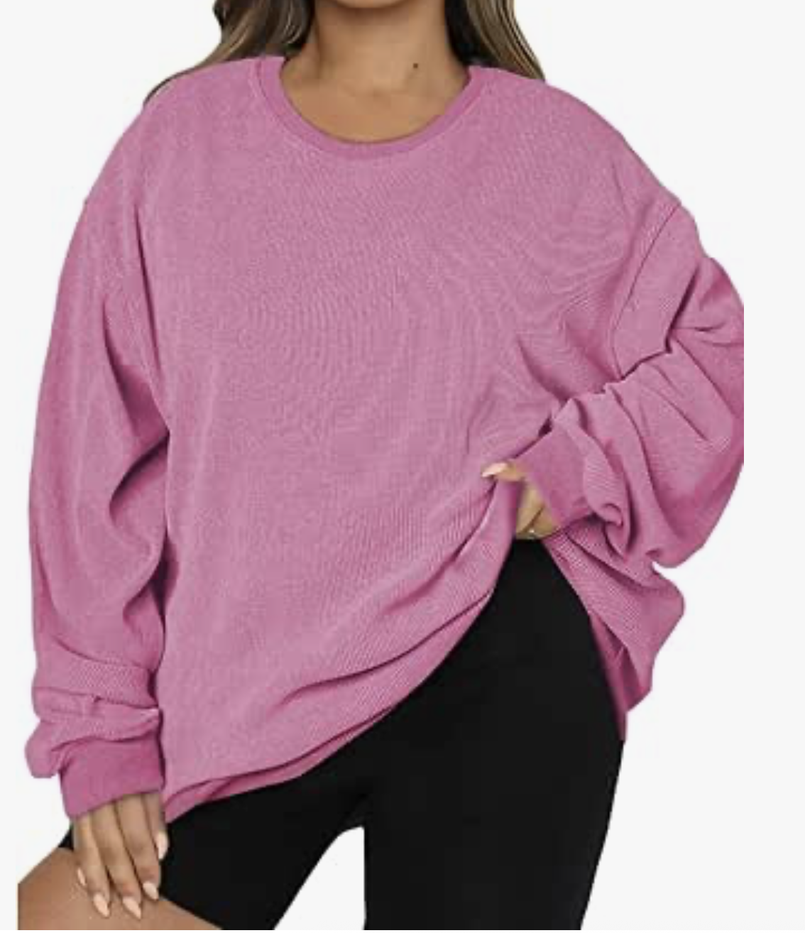 Eytino Women Plus Size Sweatshirts Long Sleeve Crew Neck Casual Oversized Soft Pullover Tops Shirts