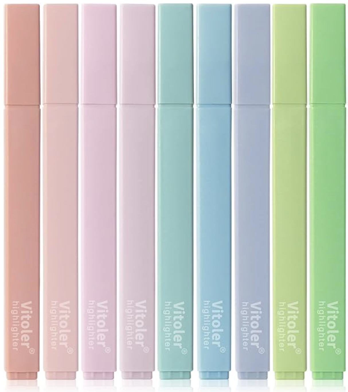 Vitoler Highlighters with Soft Chisel Tip