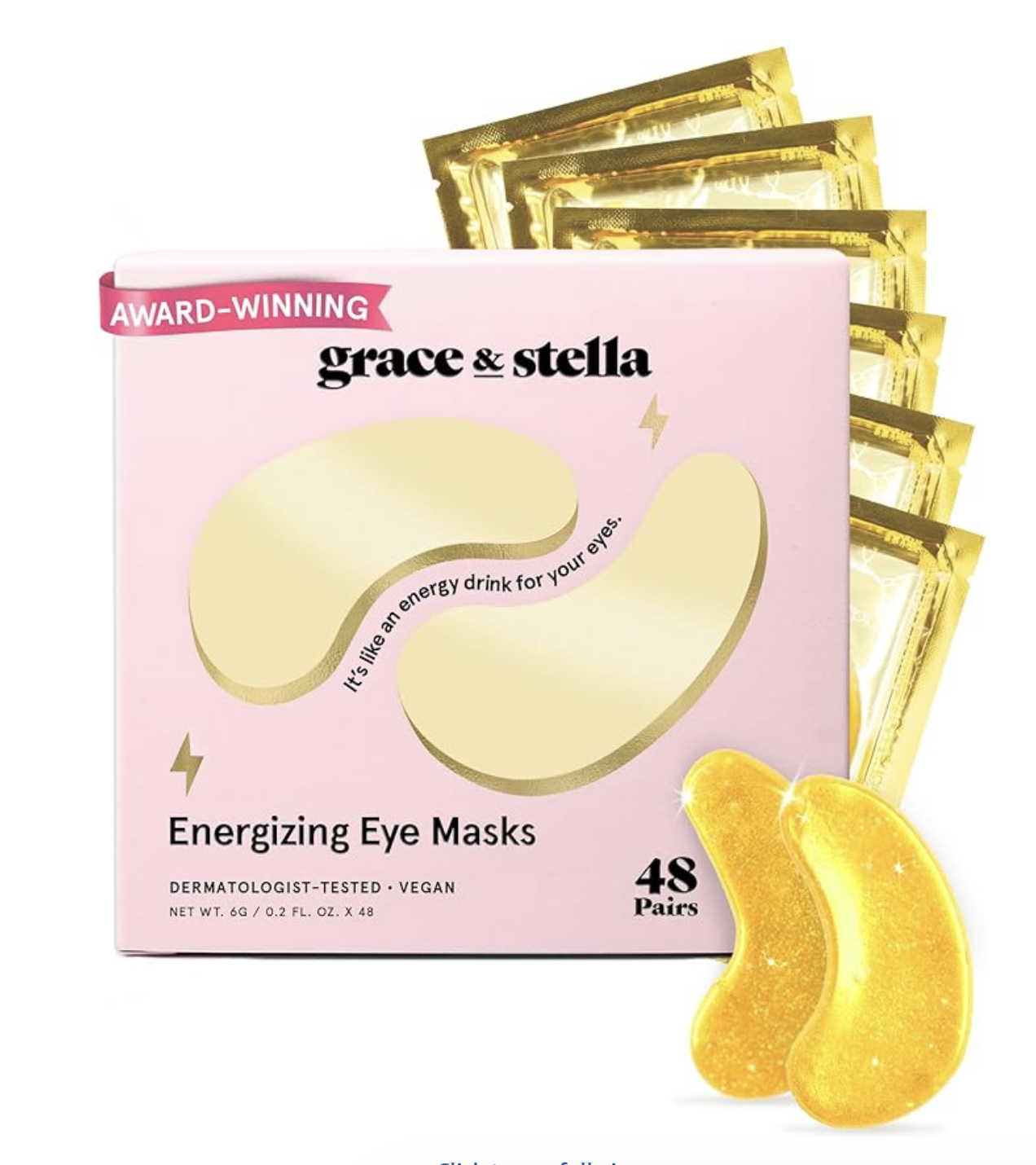 grace & stella Award Winning Under Eye Mask (Gold)