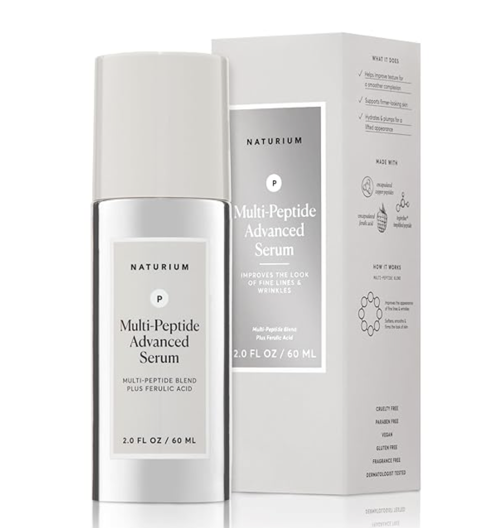 Naturium Multi-Peptide Advanced Serum Jumbo, Firming & Smoothing Face Serum for Fine Lines & Wrinkles with Advanced Multi-Peptide Blend