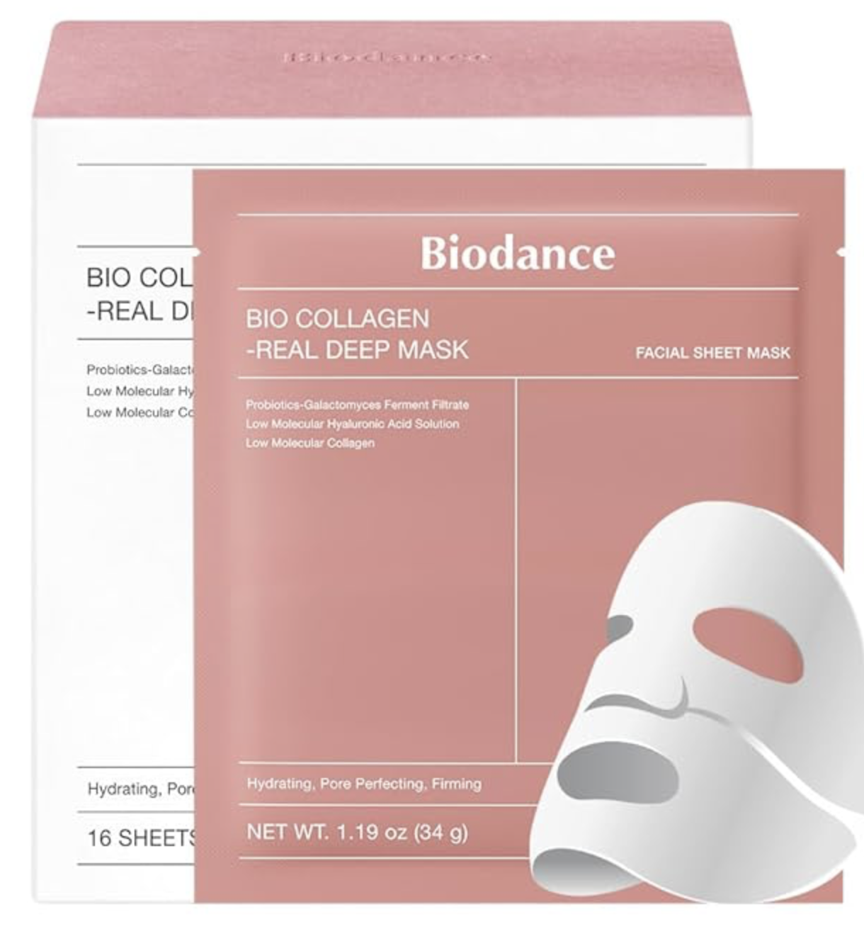 BIODANCE Bio-Collagen Real Deep Mask, Hydrating Overnight Hydrogel Mask, Pore Minimizing, Elasticity Improvement, Korean Skincare |