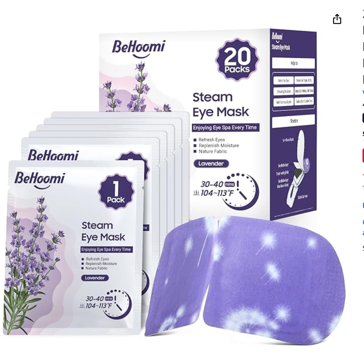 Steam Eye Mask