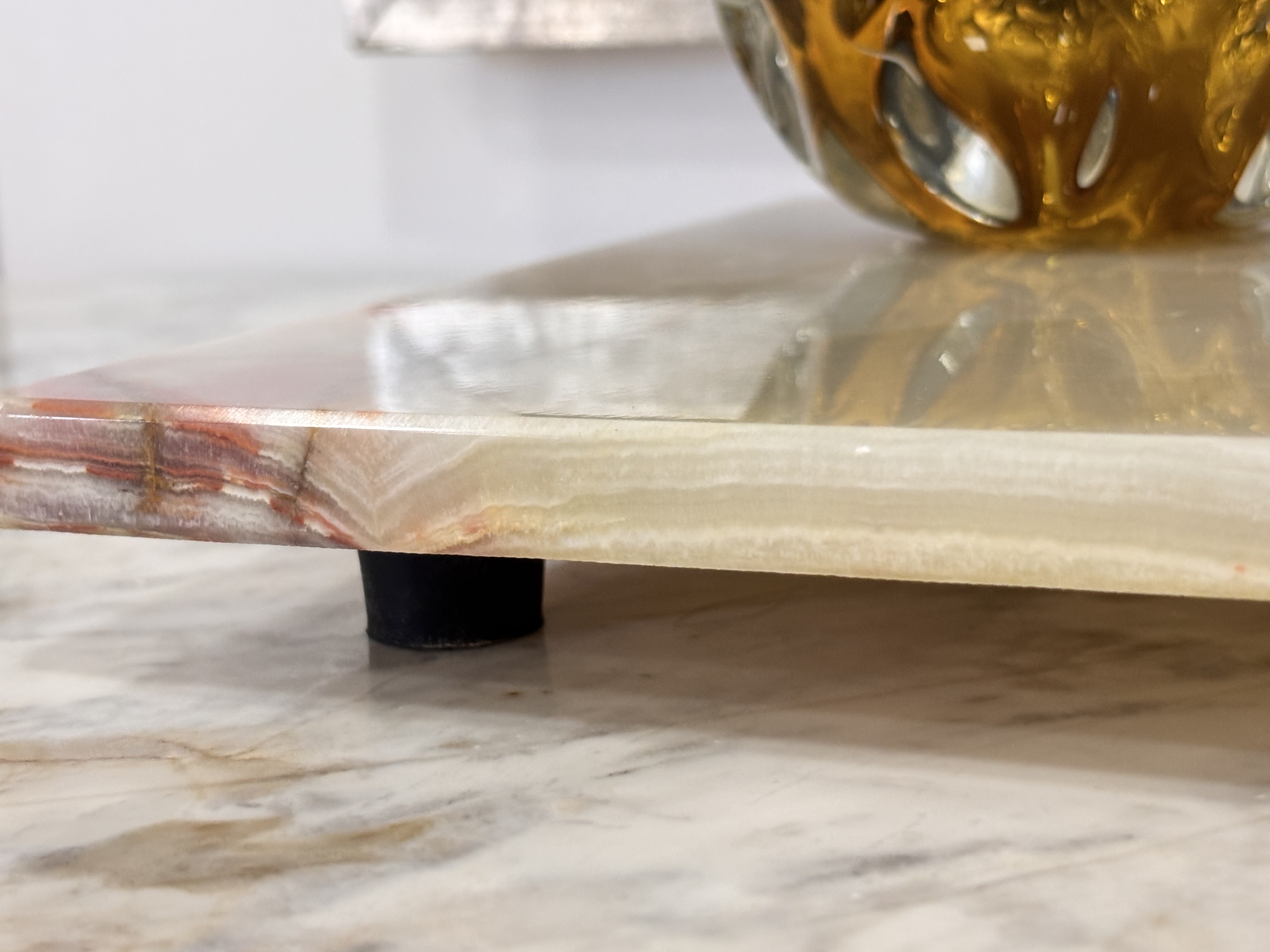 Tabua de pedra de ônix