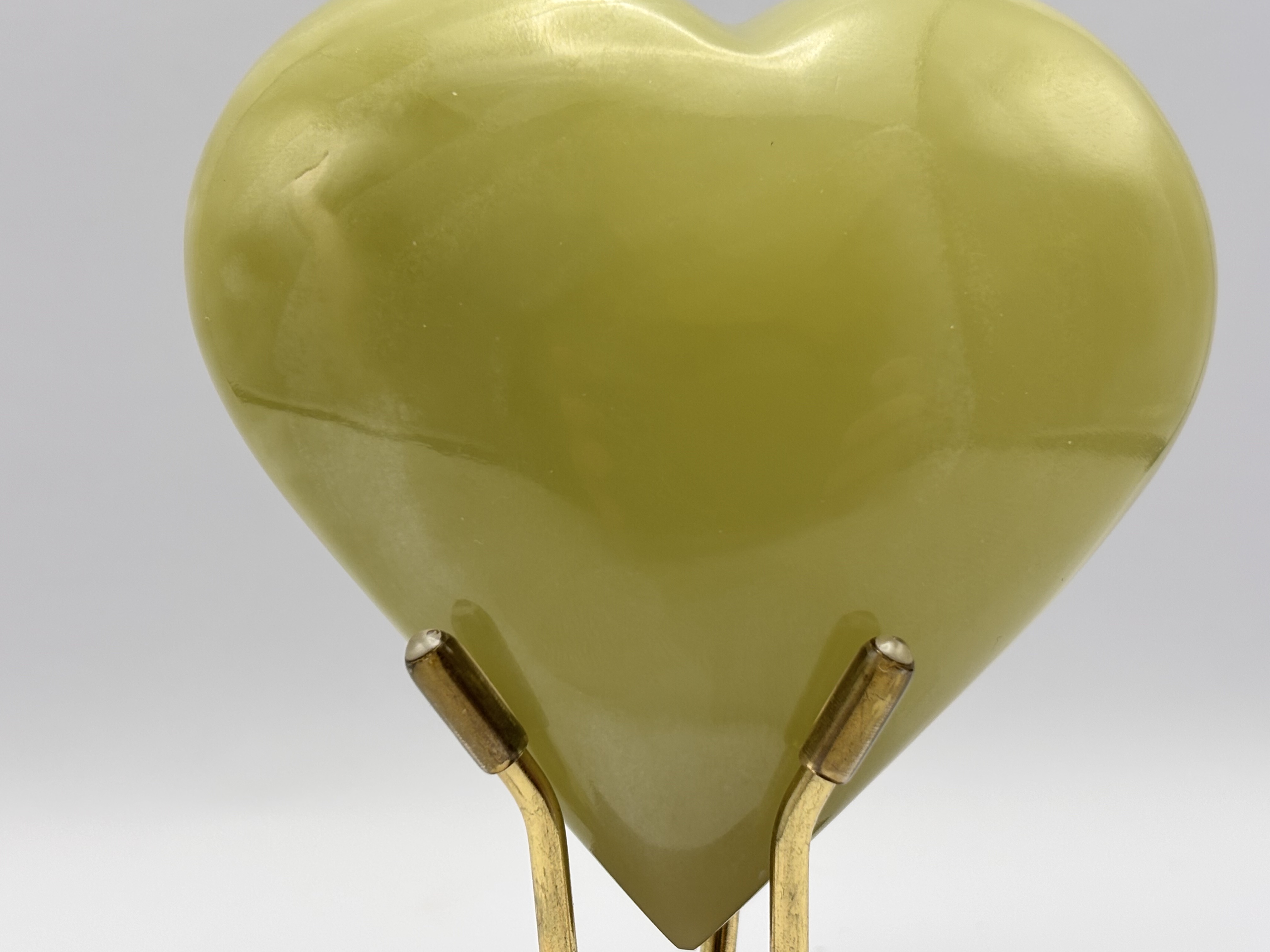 Escultura de Coração verde 