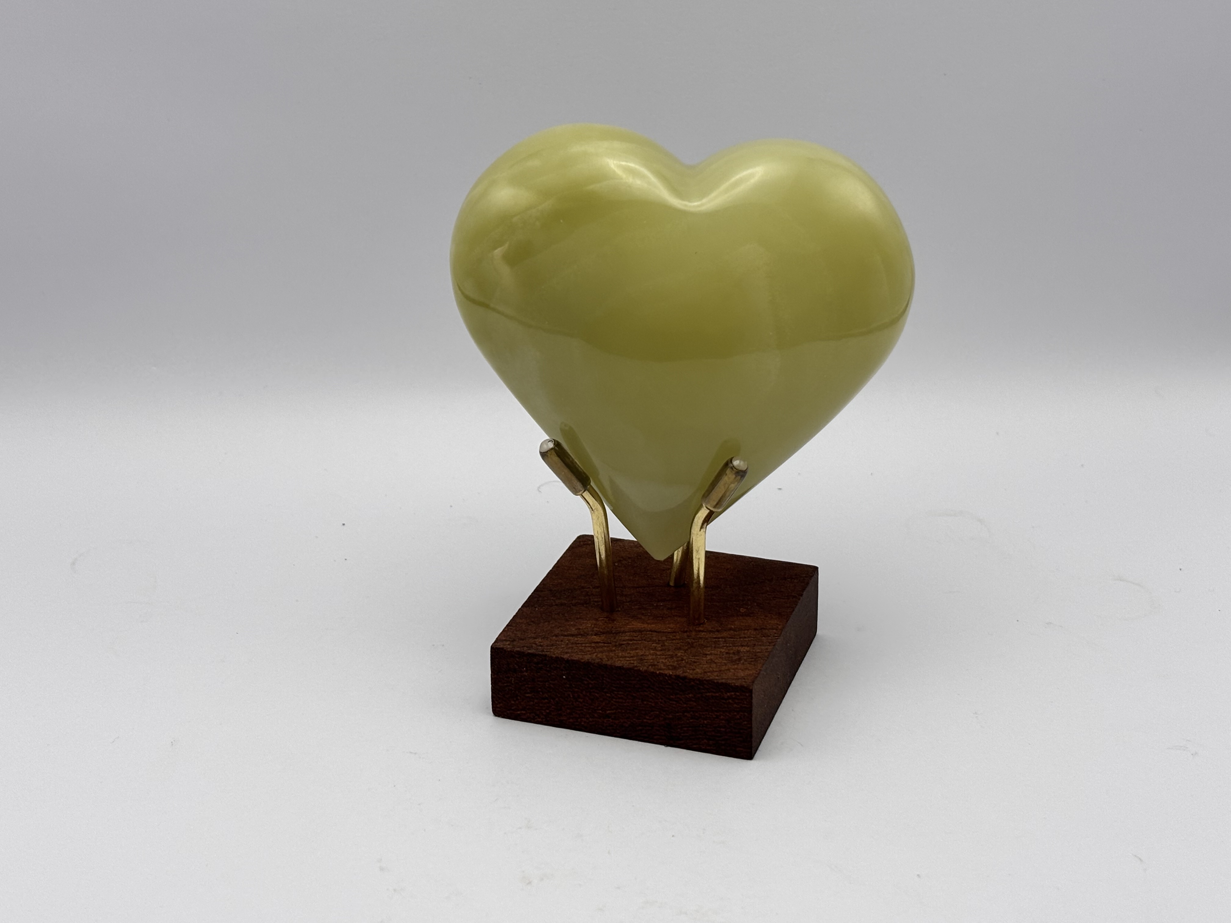 Escultura de Coração verde 