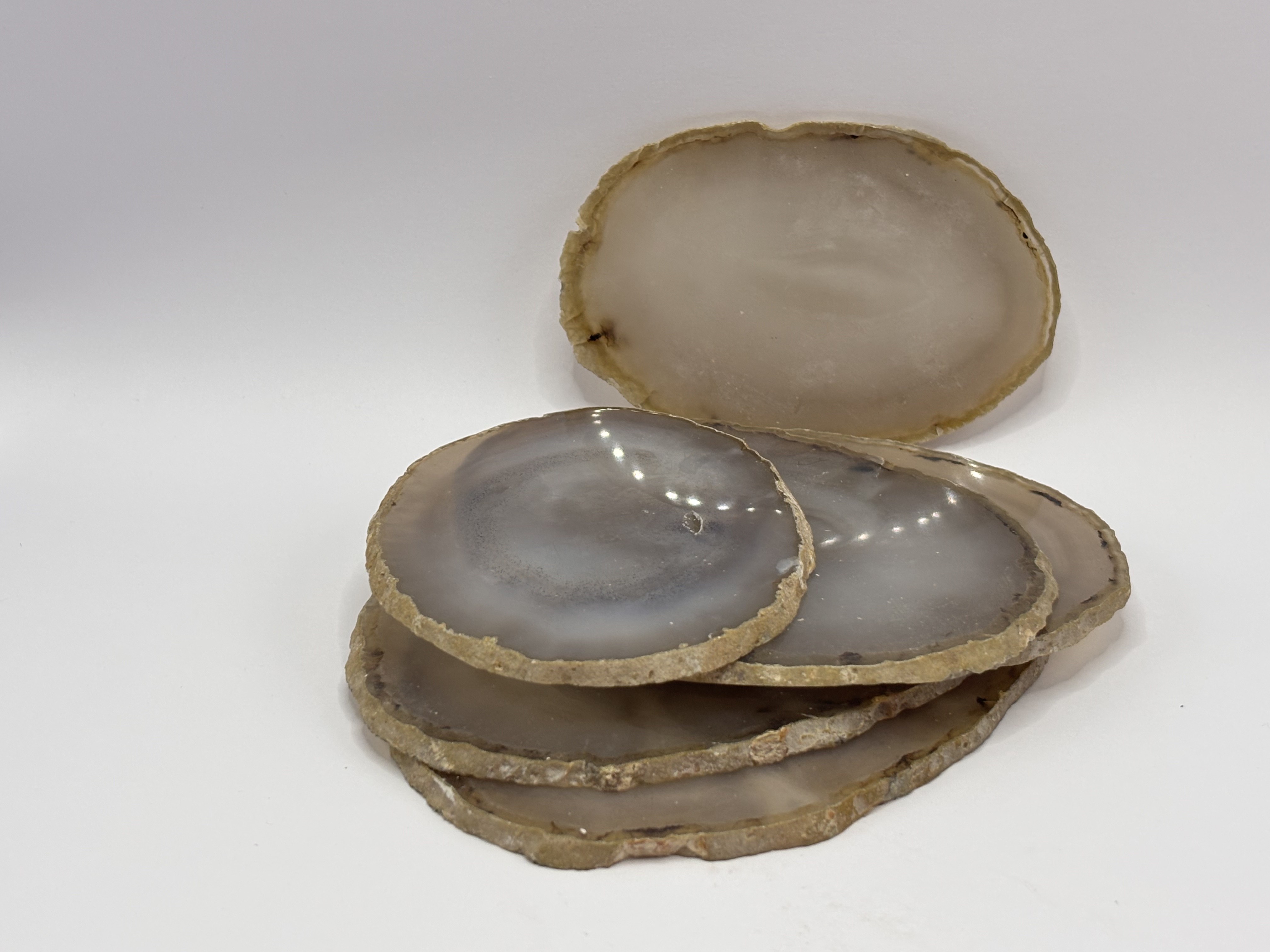 Conjunto de porta-copos de ágata