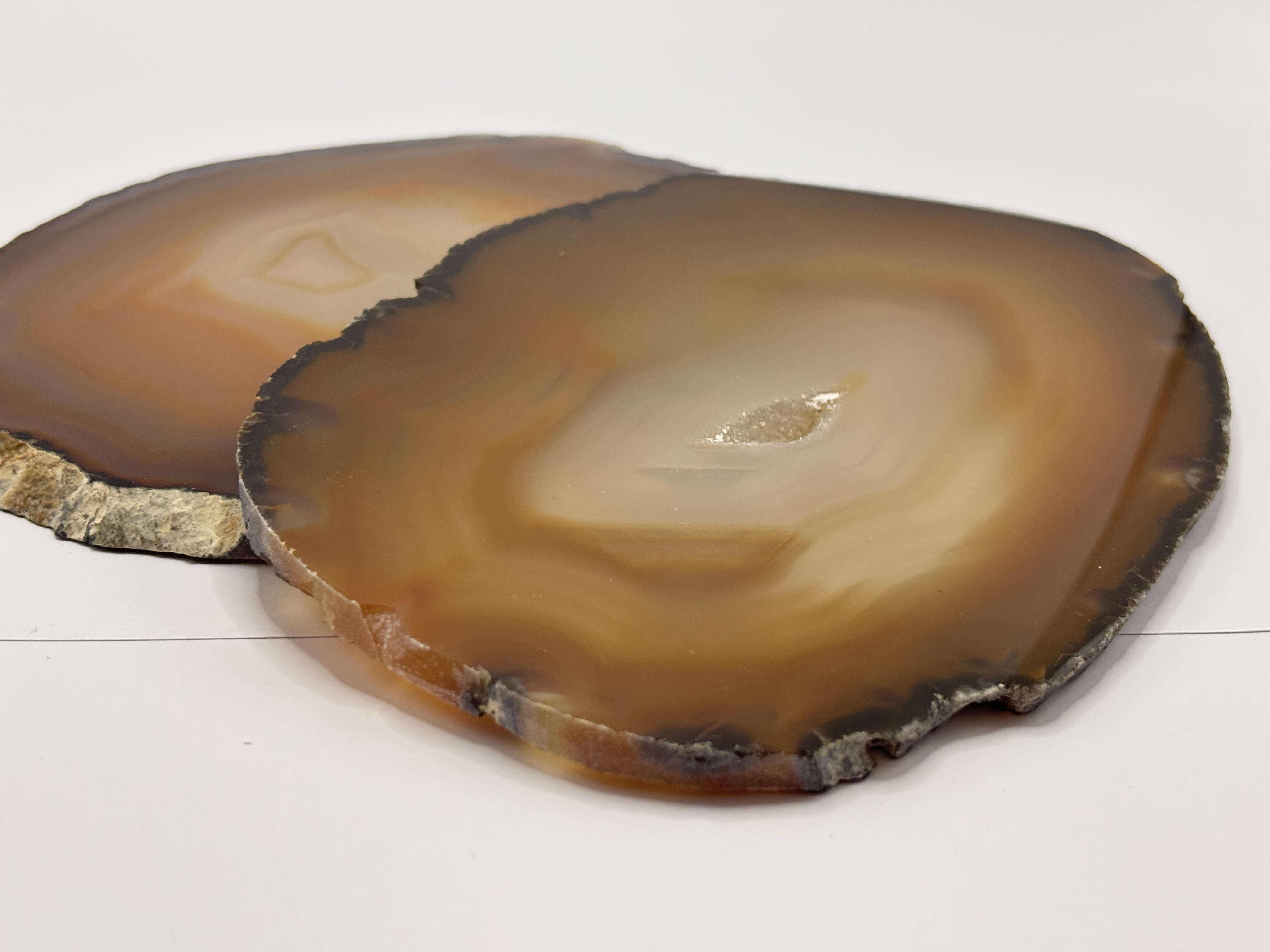 Fatias de ágata natural
