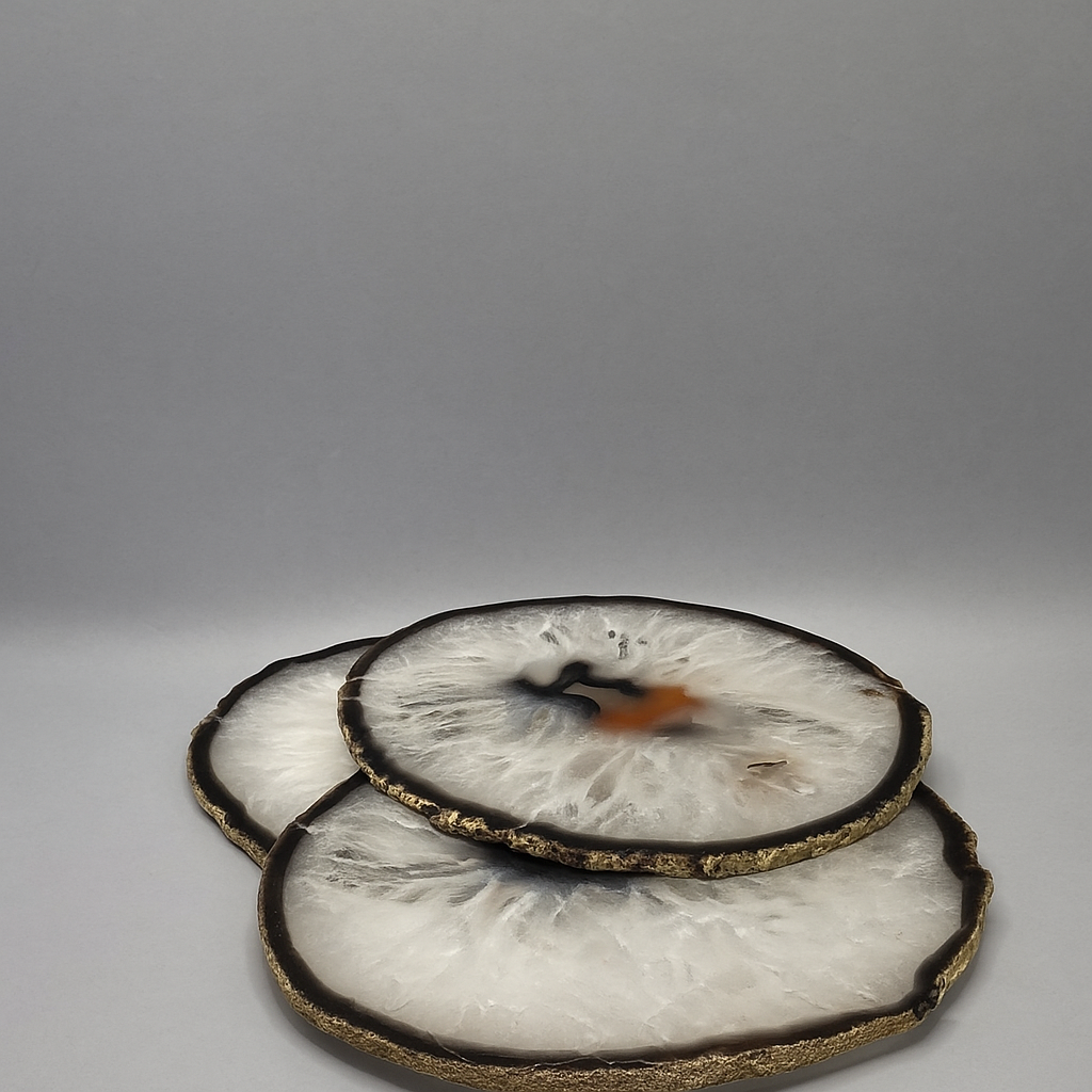 Fatias de ágata cristal