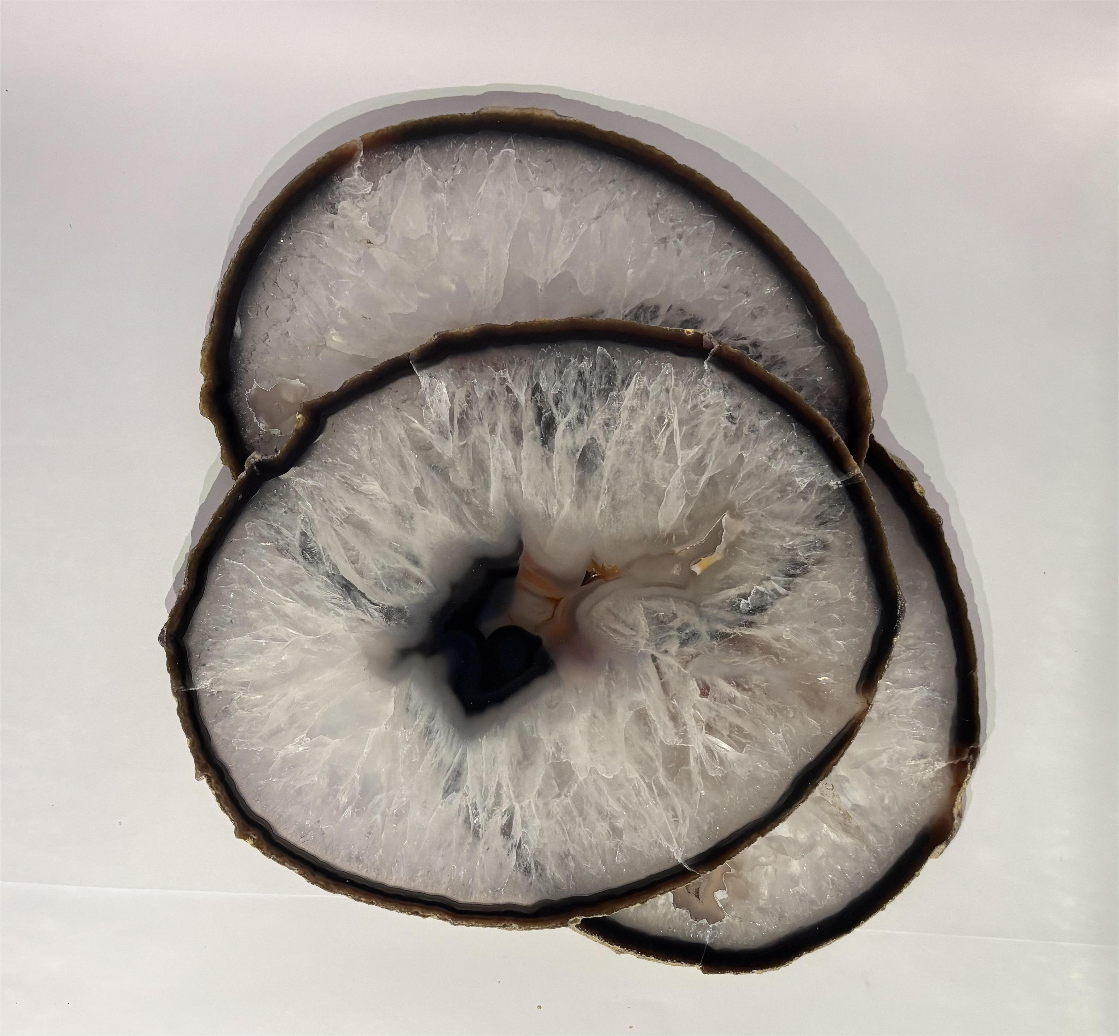 Fatias de ágata cristal