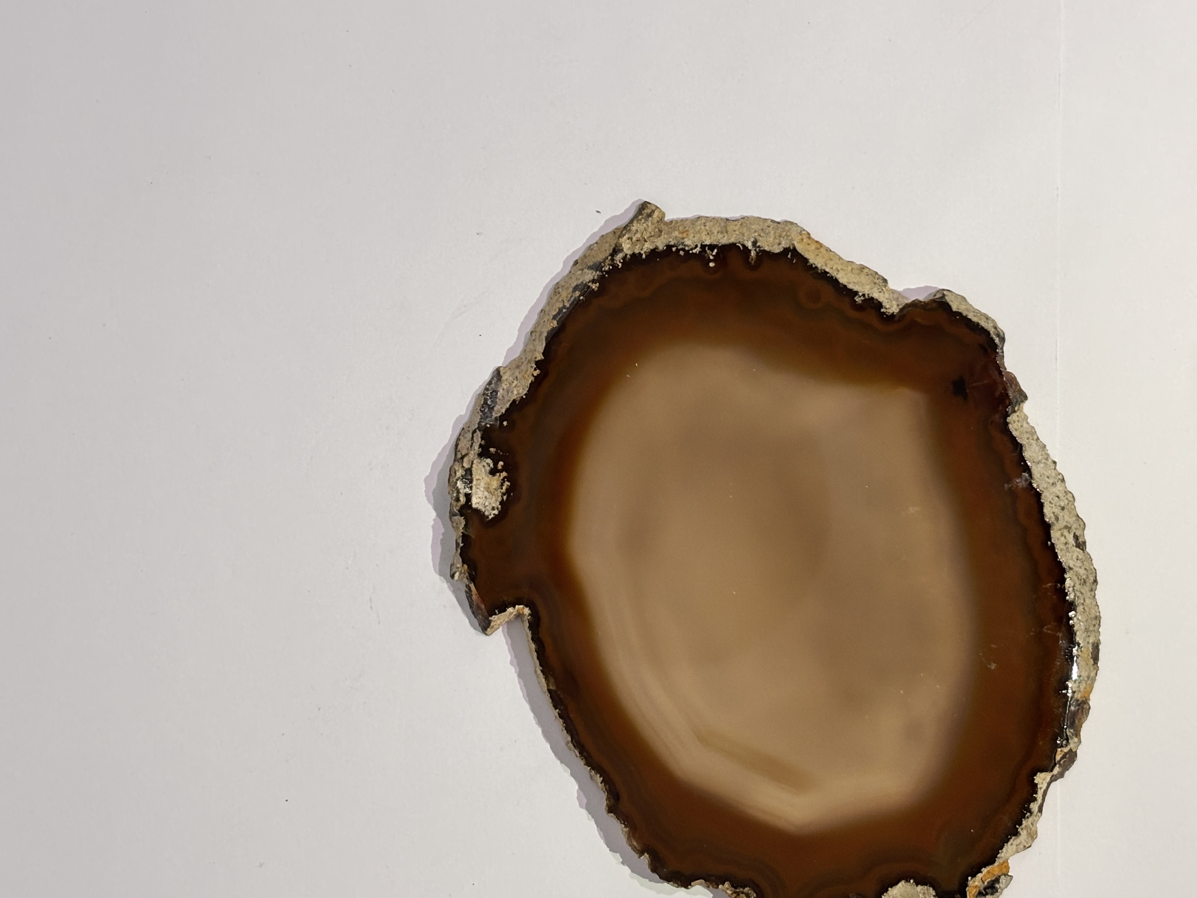 Slice de ágata natural