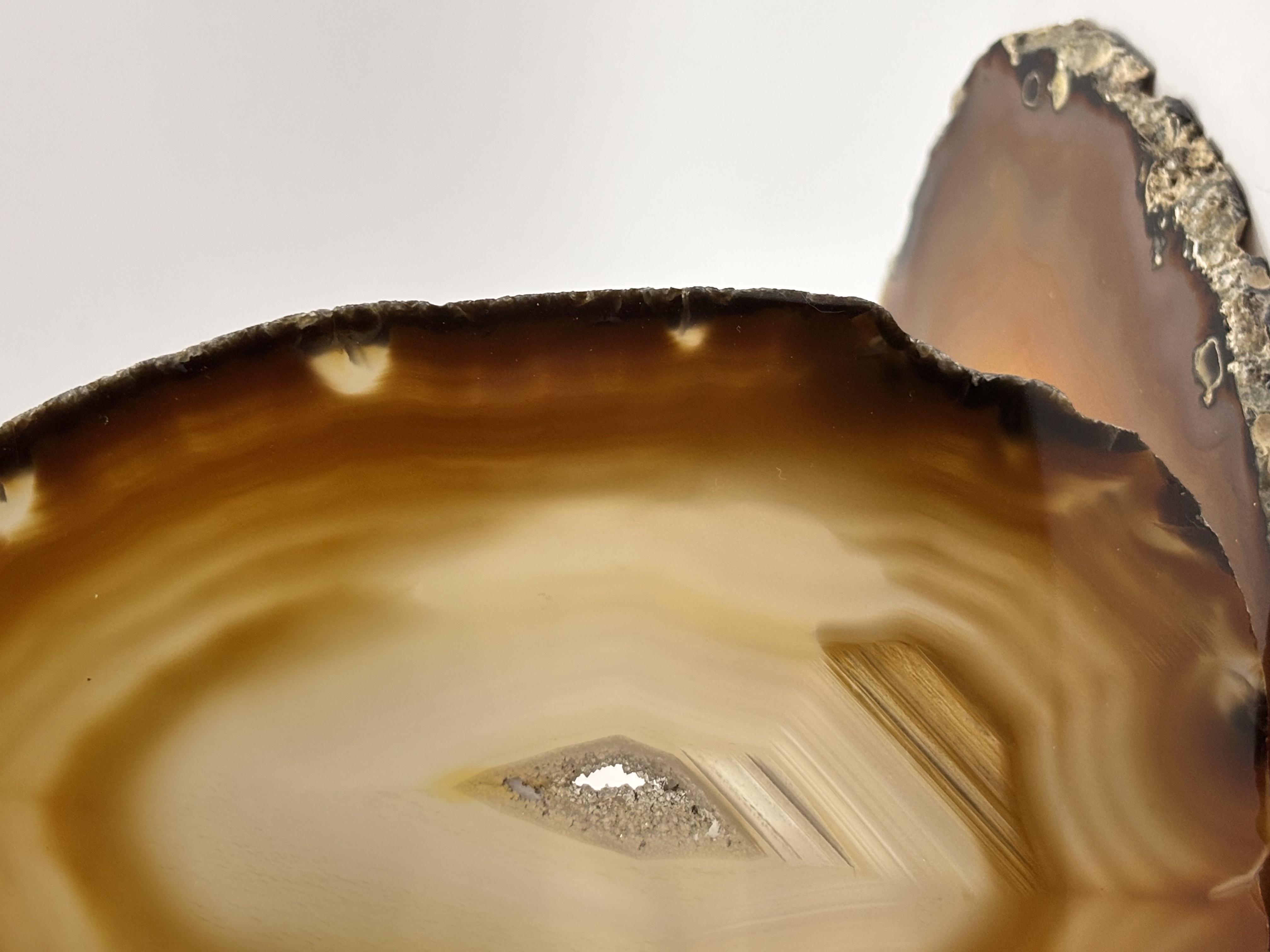 Fatias de ágata natural