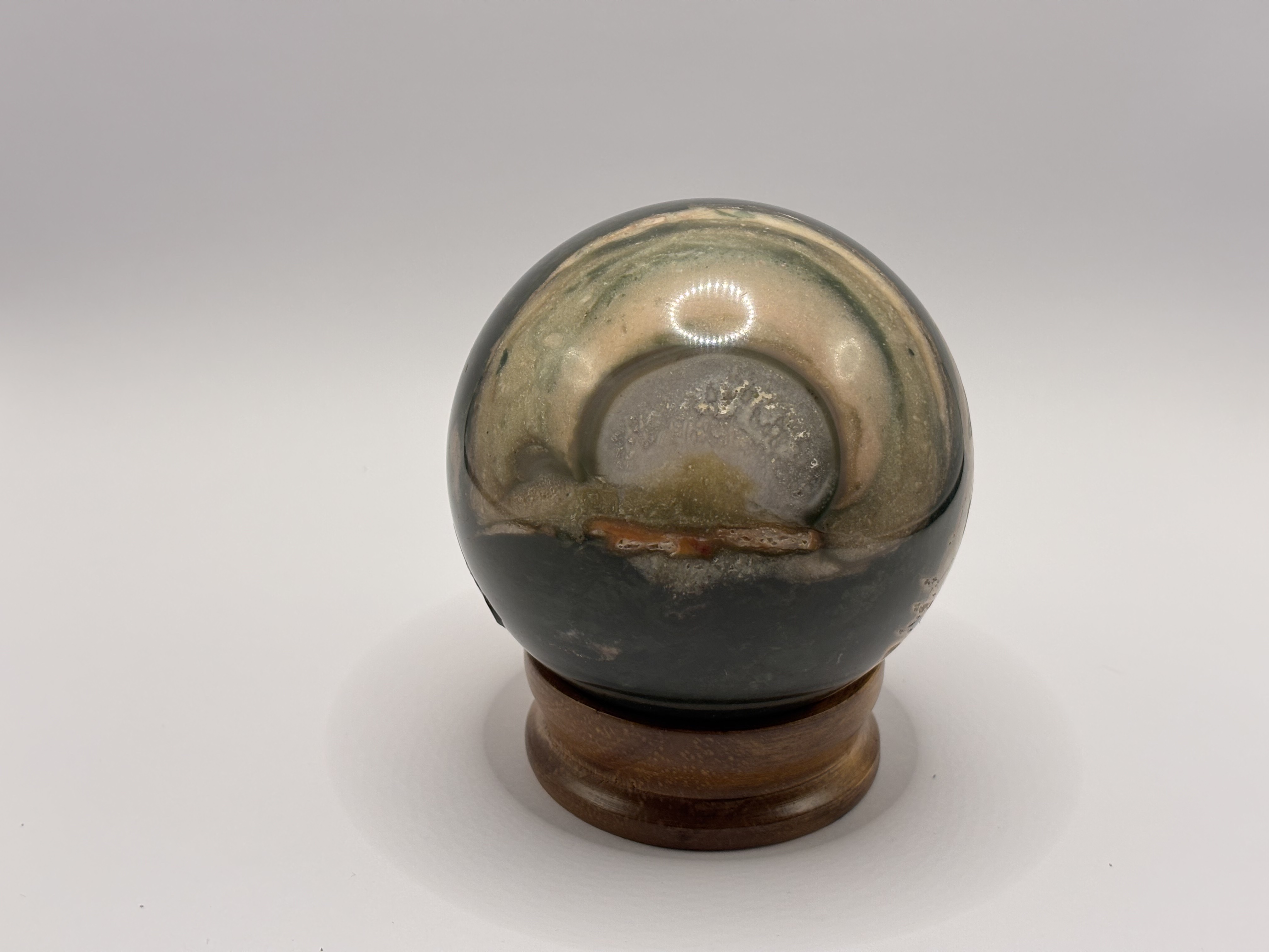 Esfera decorativa de Ónix jaspeado