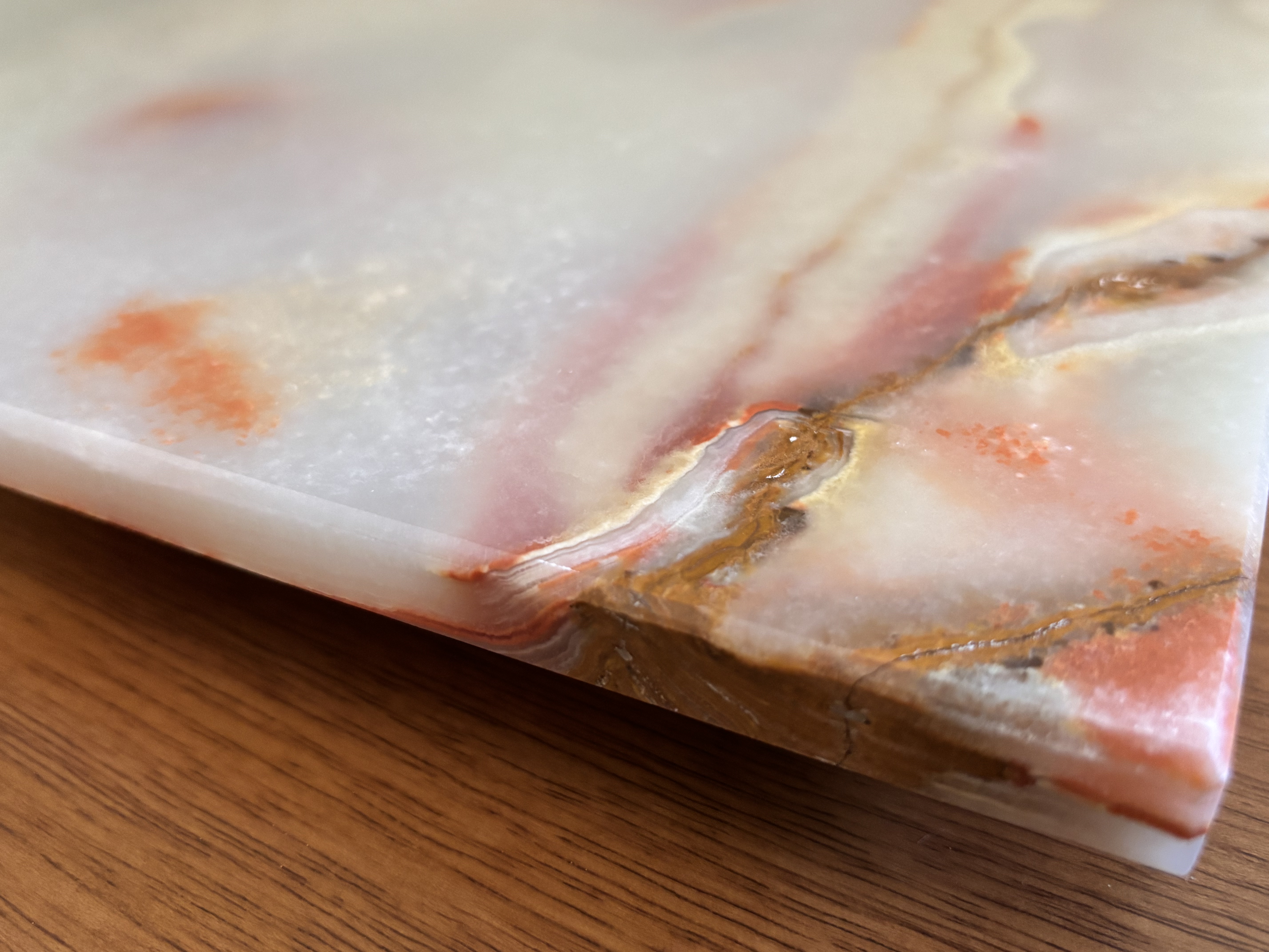 Placa de ônix decorativo