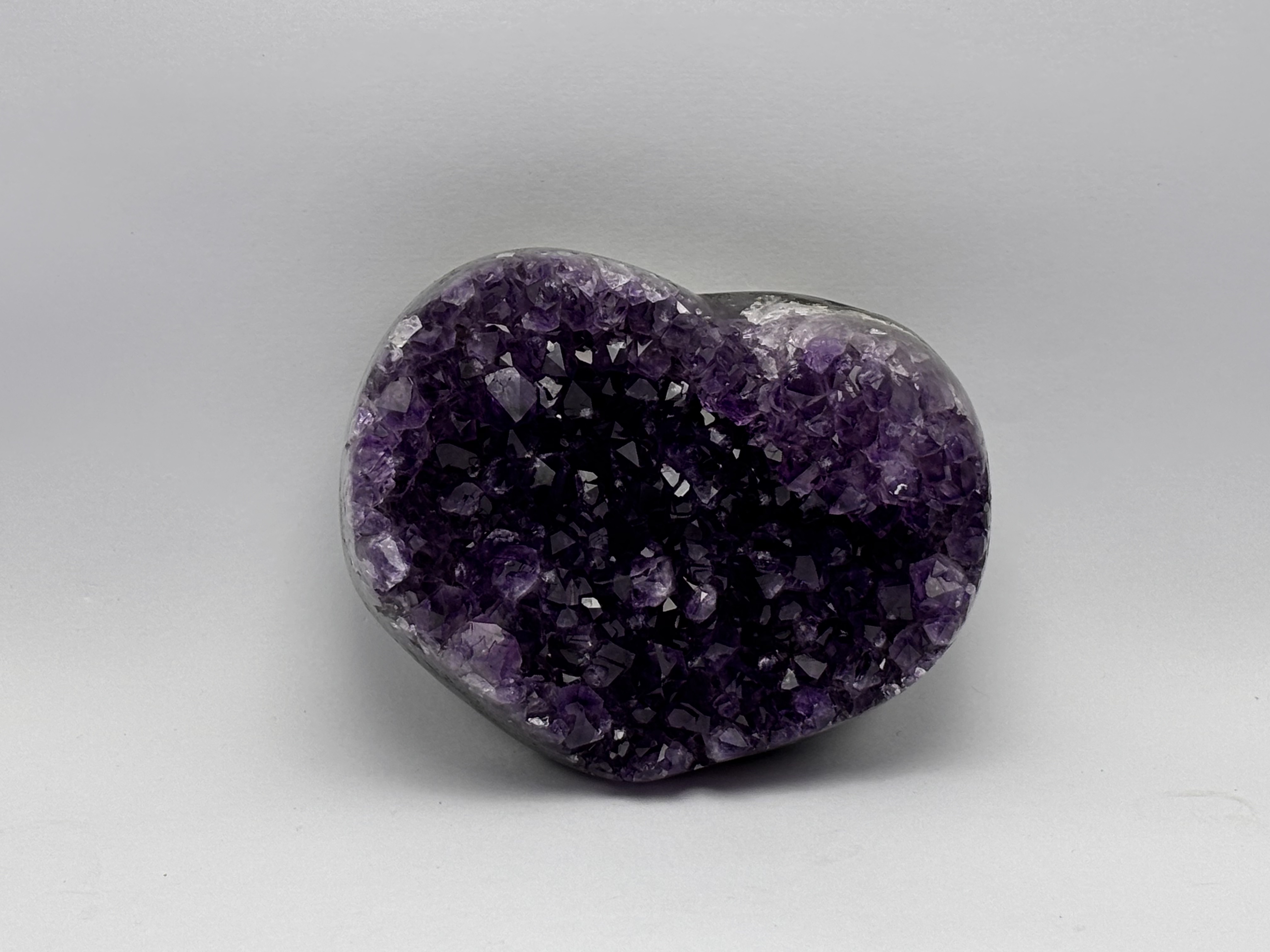 Drusa de Ametista em Forma de Coração