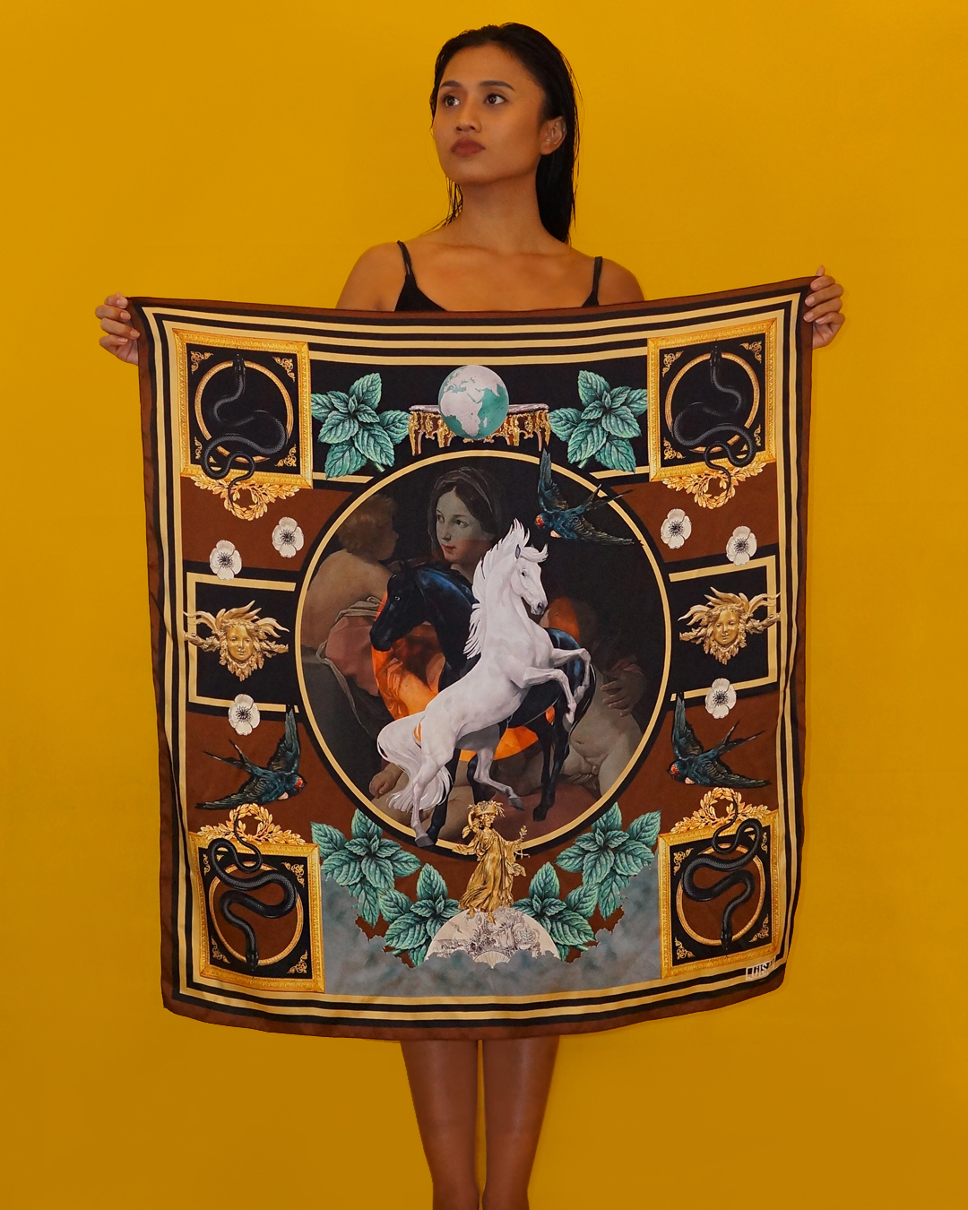 Silk Scarf 90 x 90 Circle of Life