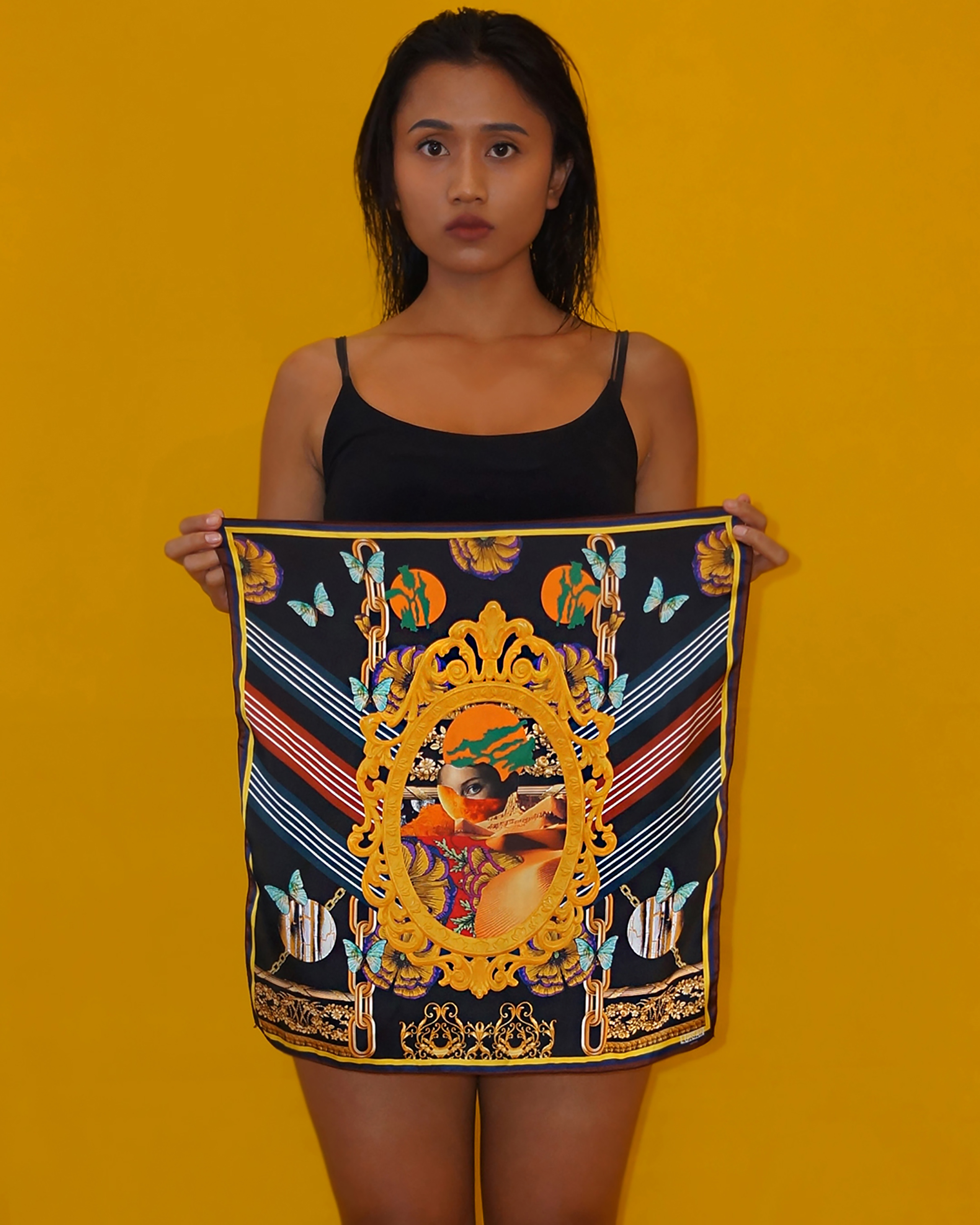 Silk Scarf 48 x 48 Reflection