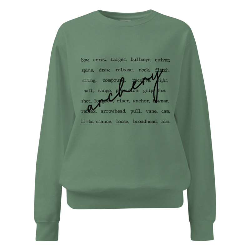 Comfort Colors Unisex Crewneck Sweatshirt For Archery Fans