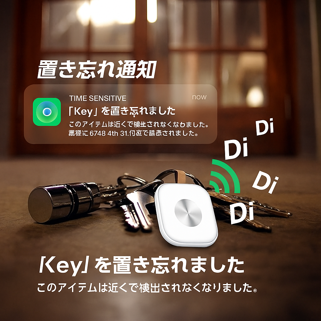JOFAE 101 スマートロケーター｜iOS専用 紛失防止タグ・トラッカー 鍵・バッグ・スーツケース・財布対応 ワールドワイドトラッカー｜音で探せるキー ファインダー・ロケーター｜電池交換可能
