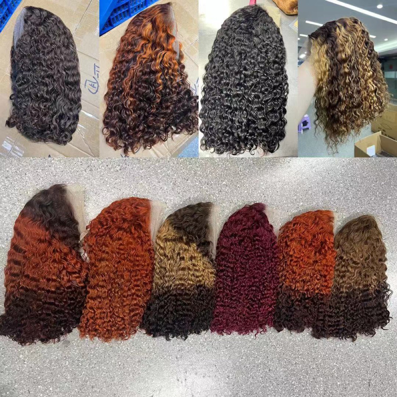 Flower Hair Factory 300% Density Bone Straight 100% Raw Vietnamese Hair Super Double Drawn13x4 Lace Front Wig