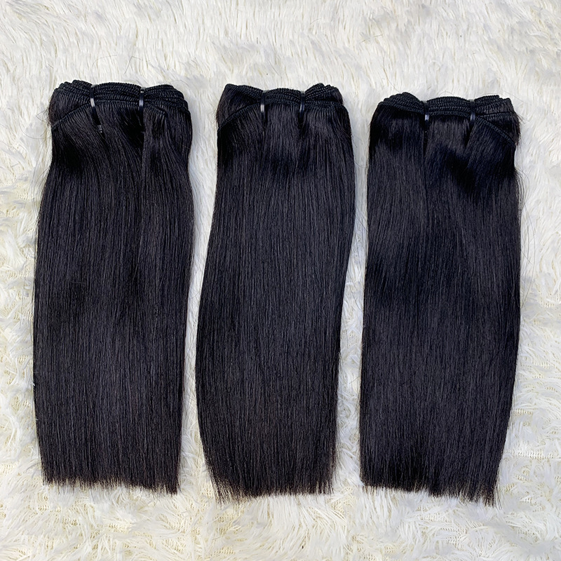 100% Natural Human Hair Virgin Hair SDD Super Double Drawn Bone Straight Human Hair Bundles Weft