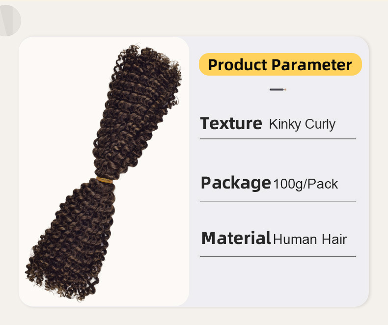 SDD Amphicone Afro Kinky Curly Boho Hair Extensions Bulk