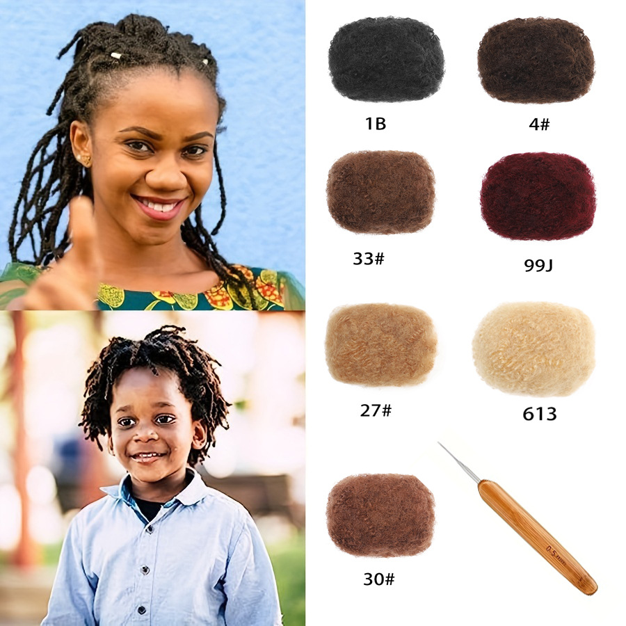 Afro Kinky Bulk Dreadlock Human Hair Extensions