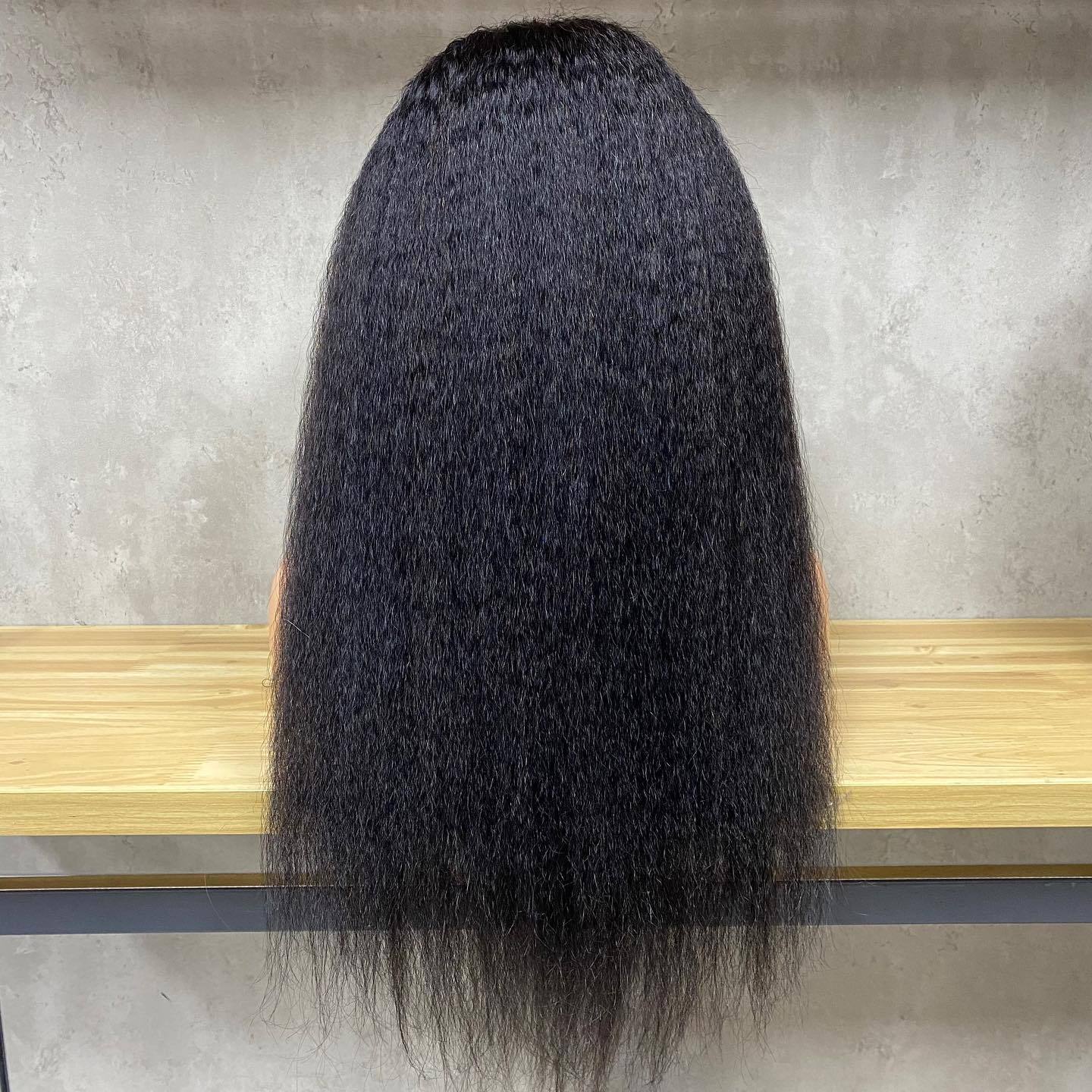 Flower Hair Factory Stock Straight Body Wave Deep Wave Water Wave Kinky Curly Kinky Straight Machine Made U Part Wig
