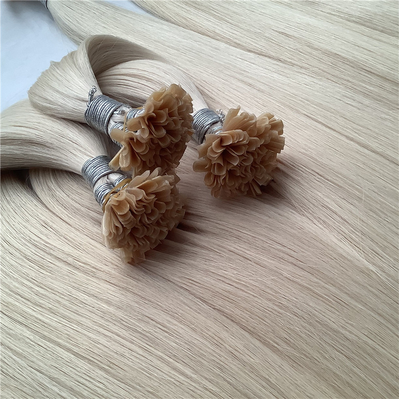 Flower Hair Factory Custom Straight Fusion Keratin U Tip Flat Tip Y Tip Human Hair Extensions