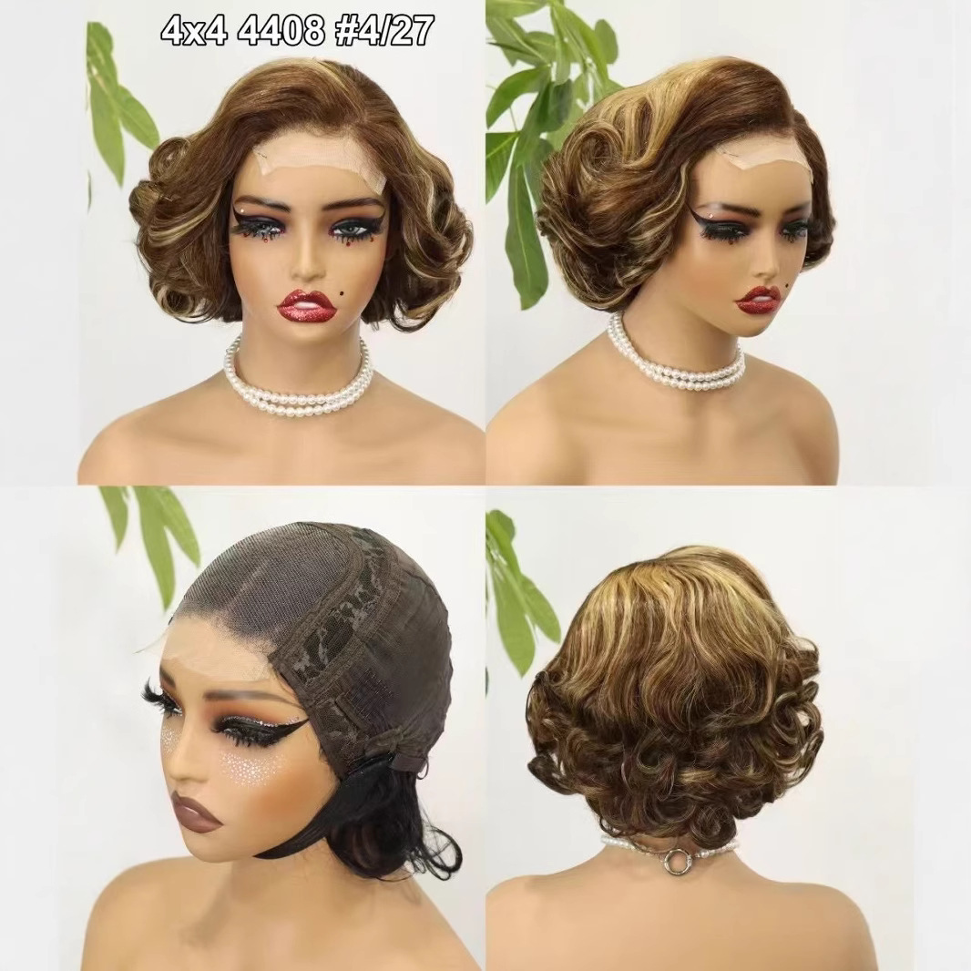 100% Natural Virgin Hair 180% Density Loose Wave 4x4 Lace Closure Wig